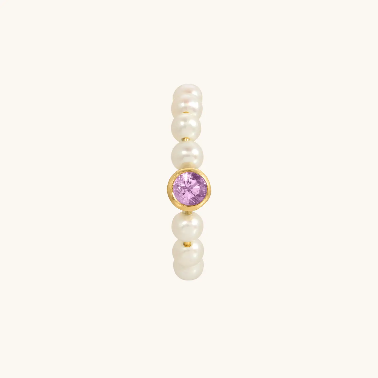 Cupid's Bow Earring, Sapphire (single)