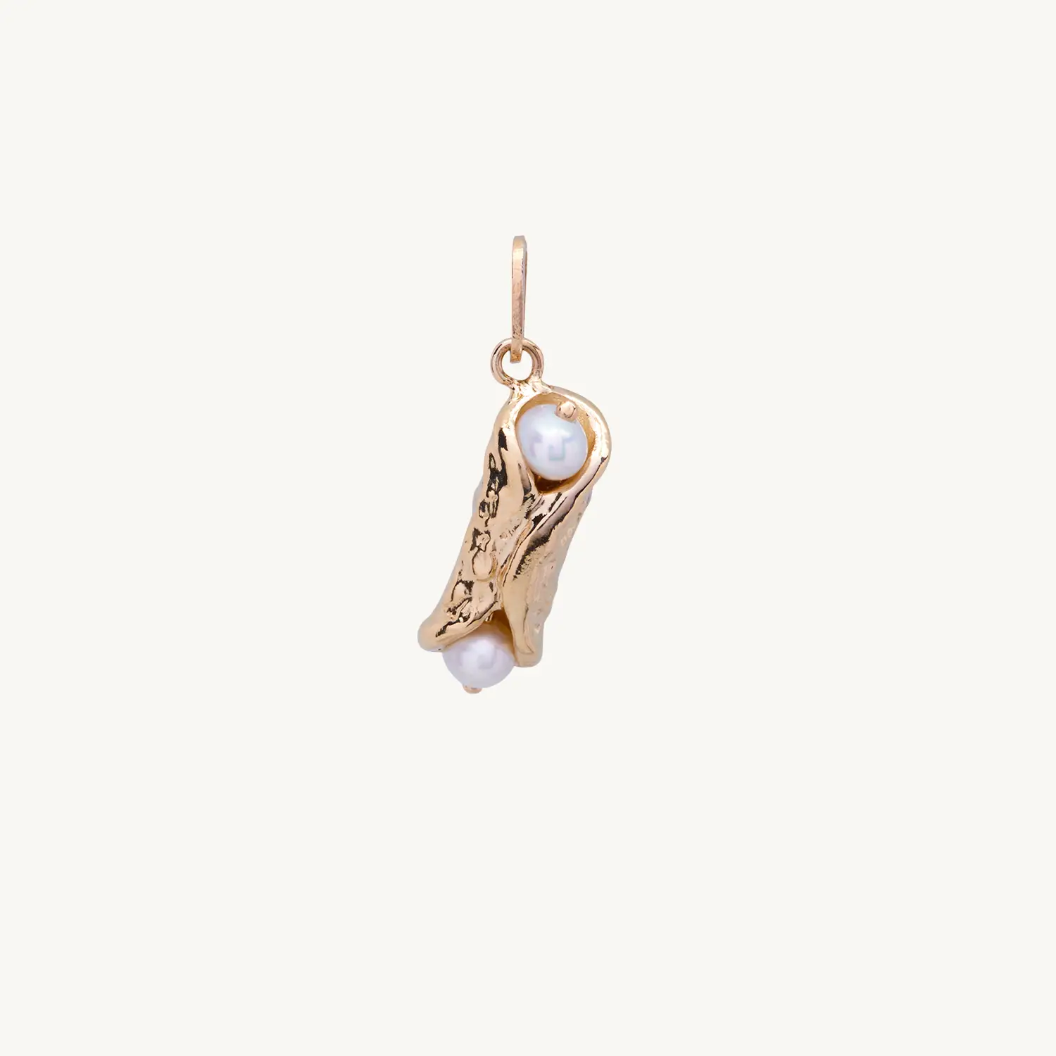 Holy Cannoli Charm, Yellow Gold