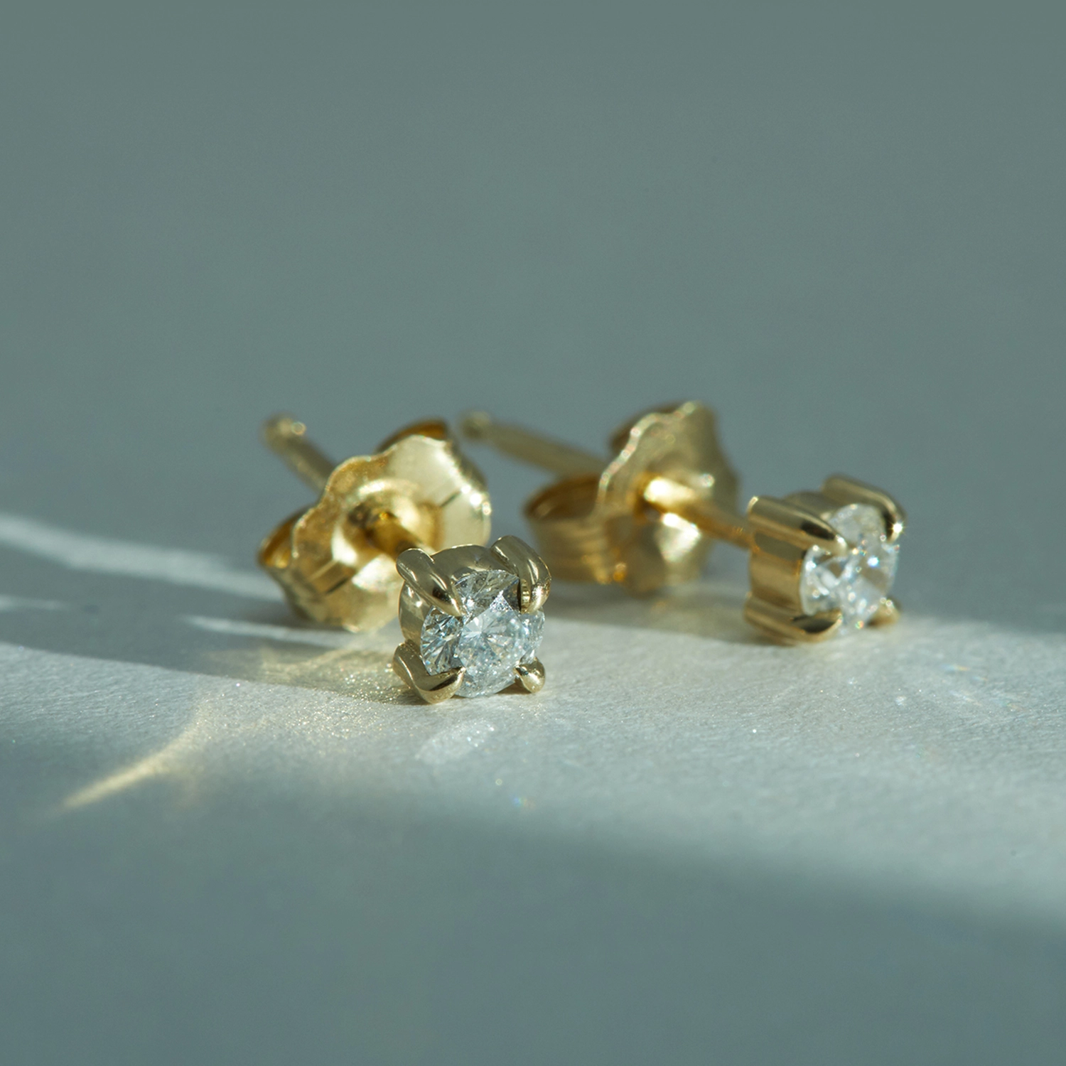 Angel Hair Diamond Stud Earrings, Sparkler (single) - Image 5