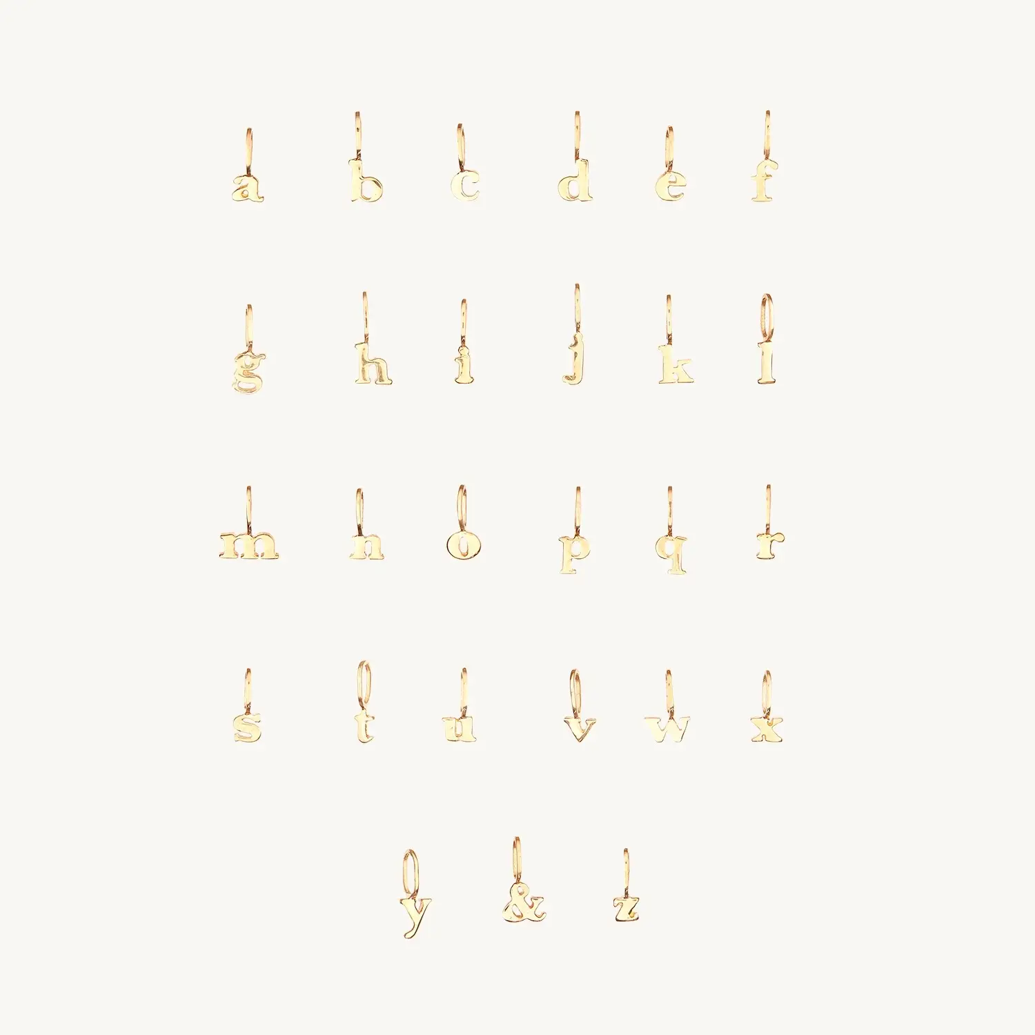 Alternative view of Zodiac & Tiniest Alphabet Charm Set
