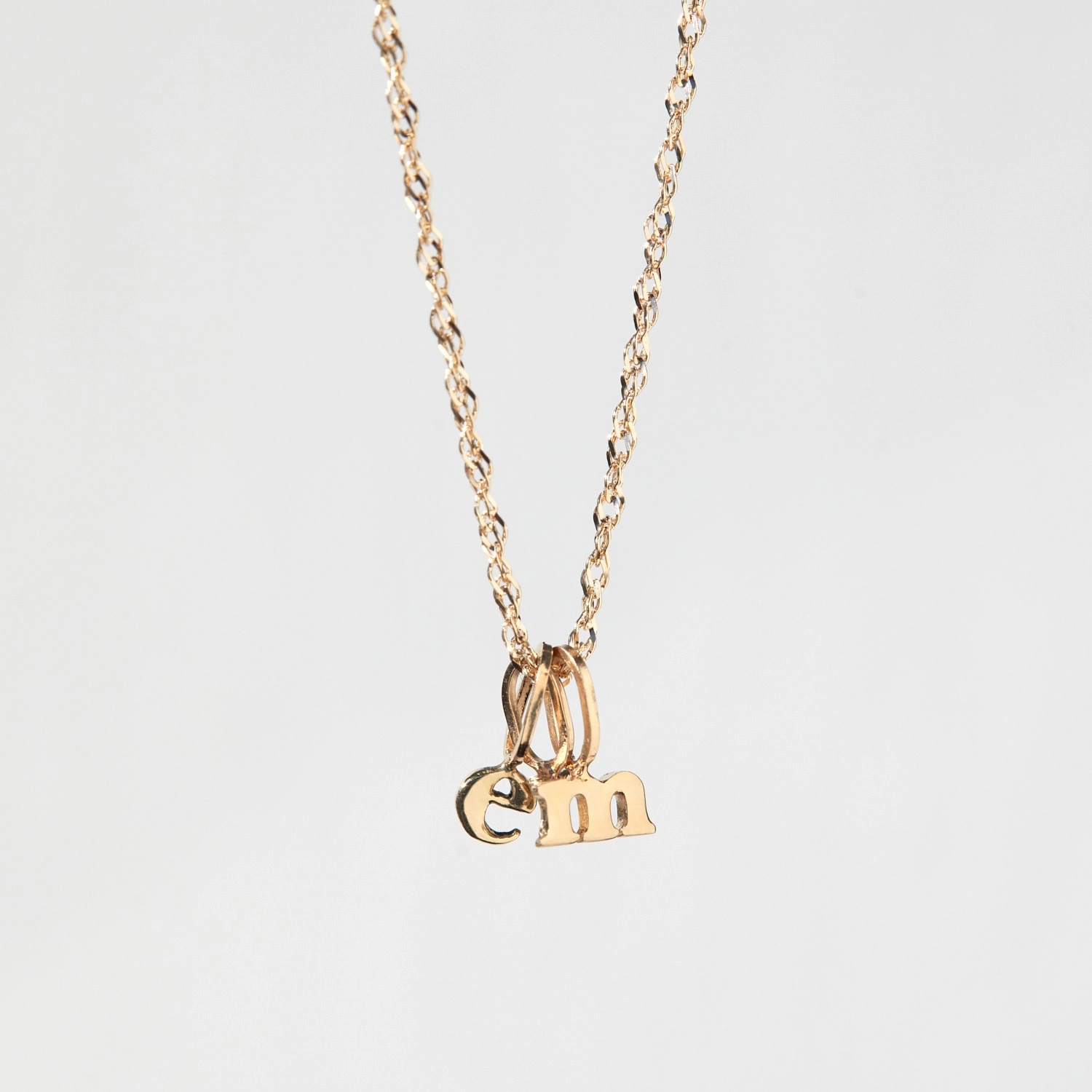 Choose Your Initial & Diamond Charm Necklace - Image 5