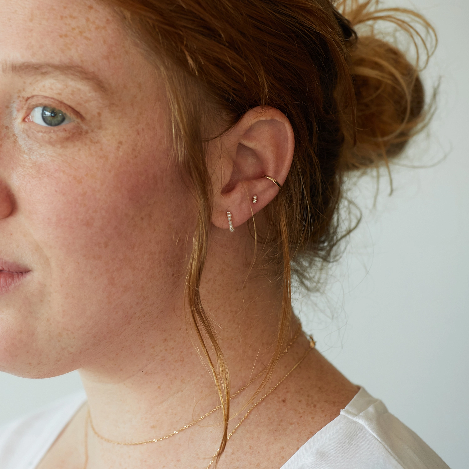 Baby Pearl Hoop Earring (single) - Image 4
