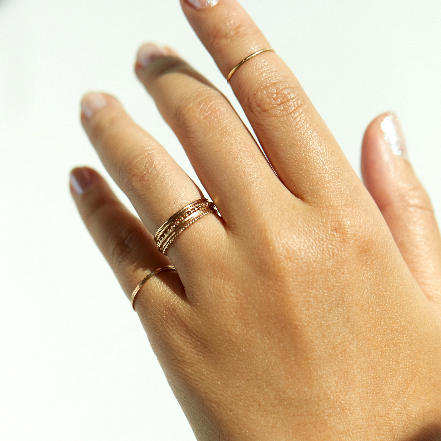 Little Disco Gold Chain Ring - Image 6