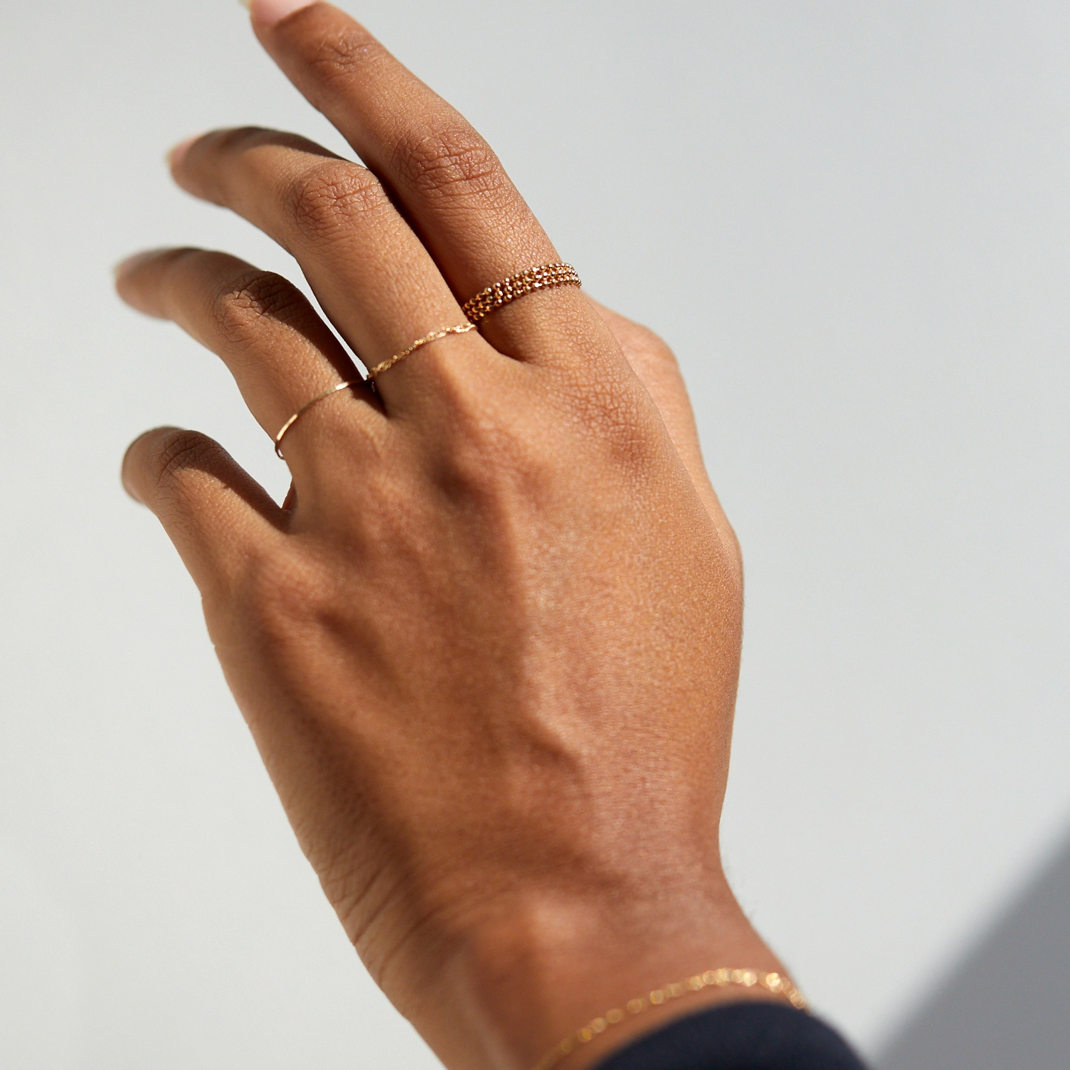 Little Disco Gold Chain Ring - Image 4