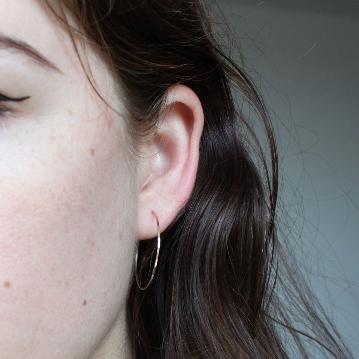 Alternative view of Big Hoop Dream Gold Earrings (pair)