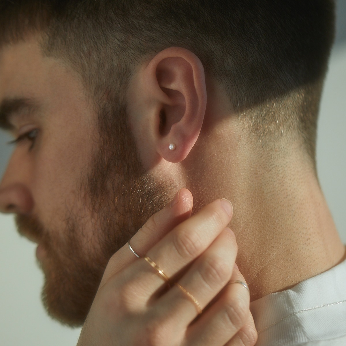 Classic Pearl Stud (single) - Image 5