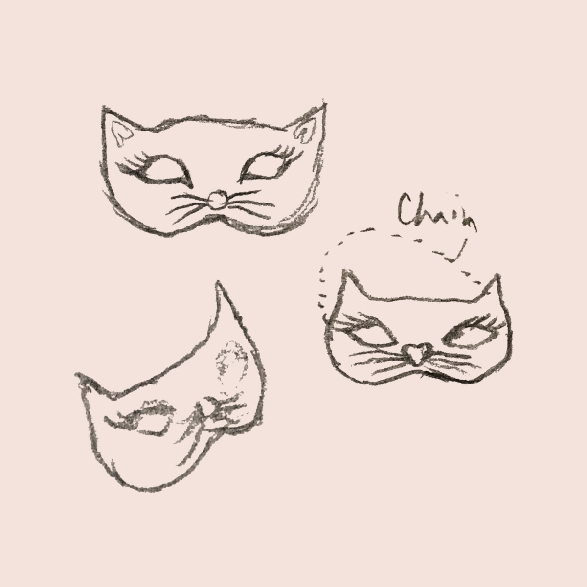 Kitten Mask Charm, Silver - Image 11