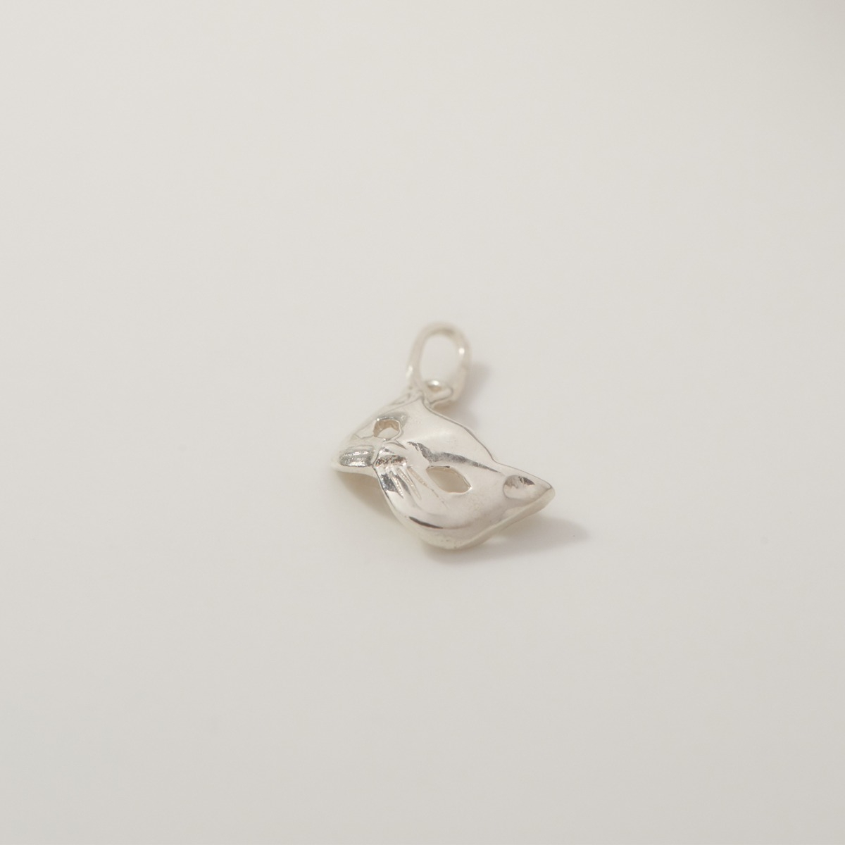 Kitten Mask Charm, Silver - Image 8