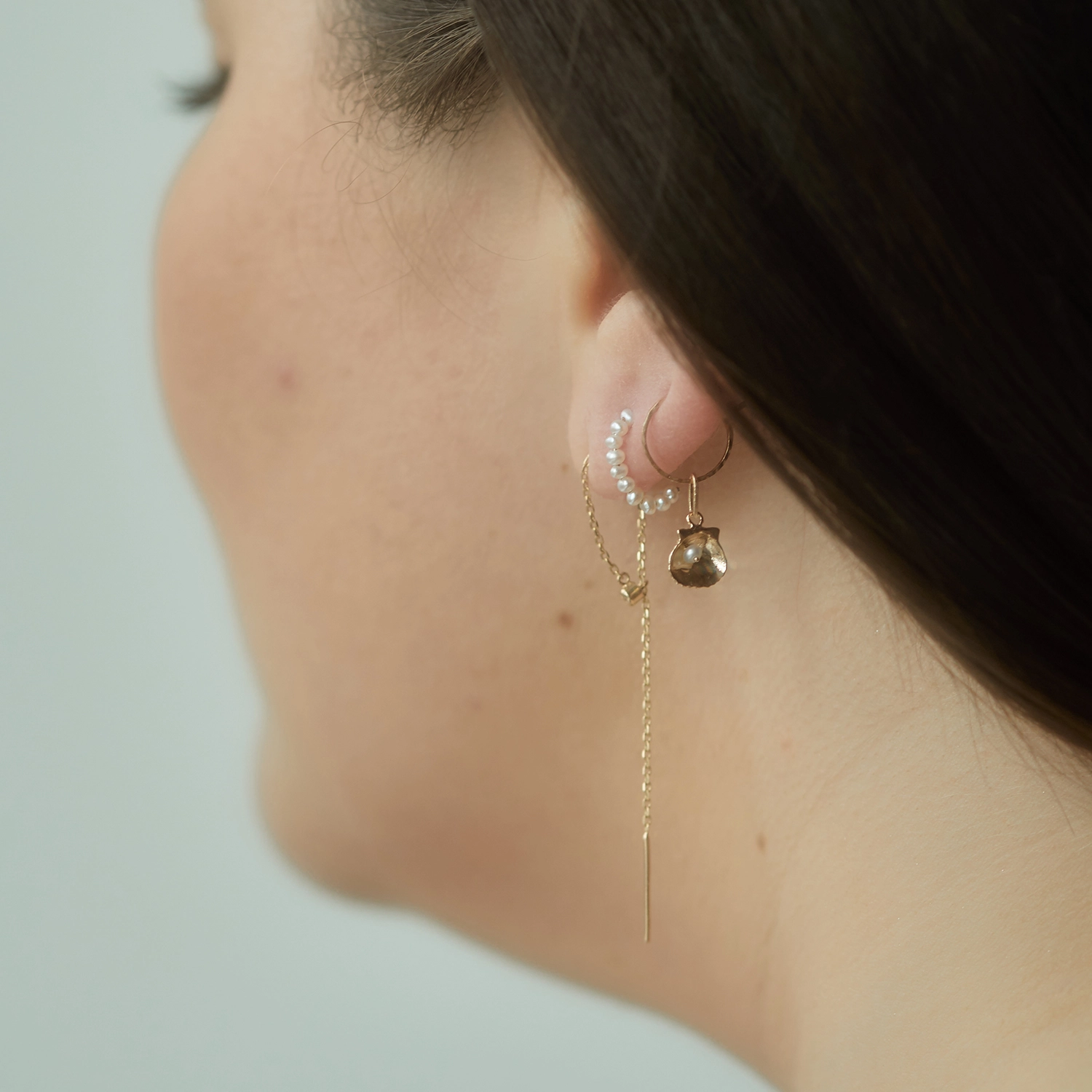 Baby Pearl Hoop Earring (single) - Image 8