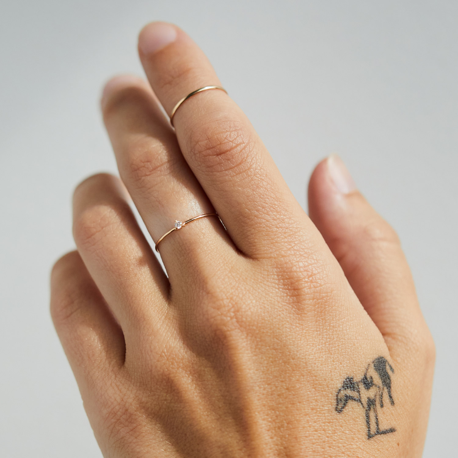 Alternative view of Fizzy Tomboy Diamond Ring Set