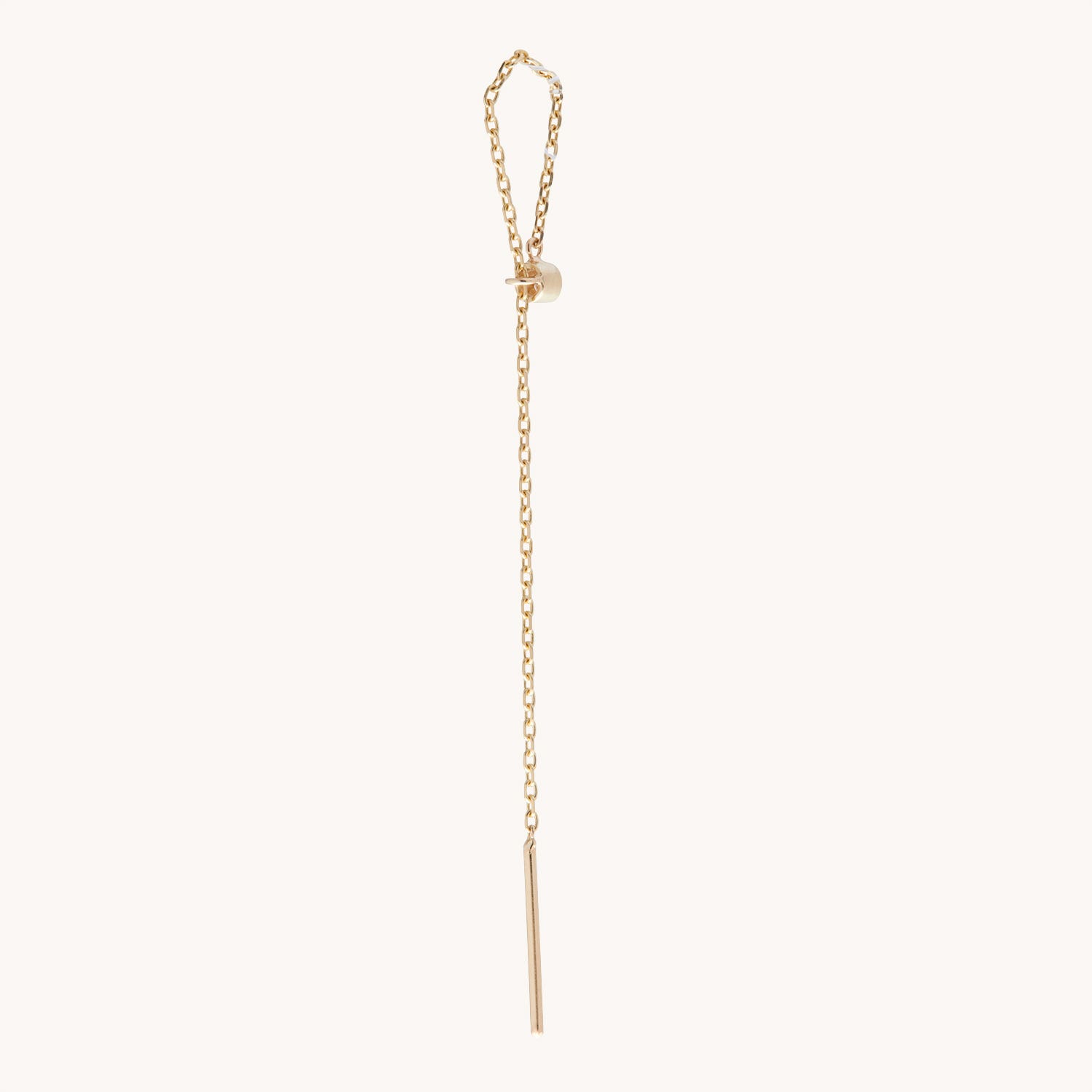 Alternative view of Diamond Greco Lariat Earring (single)
