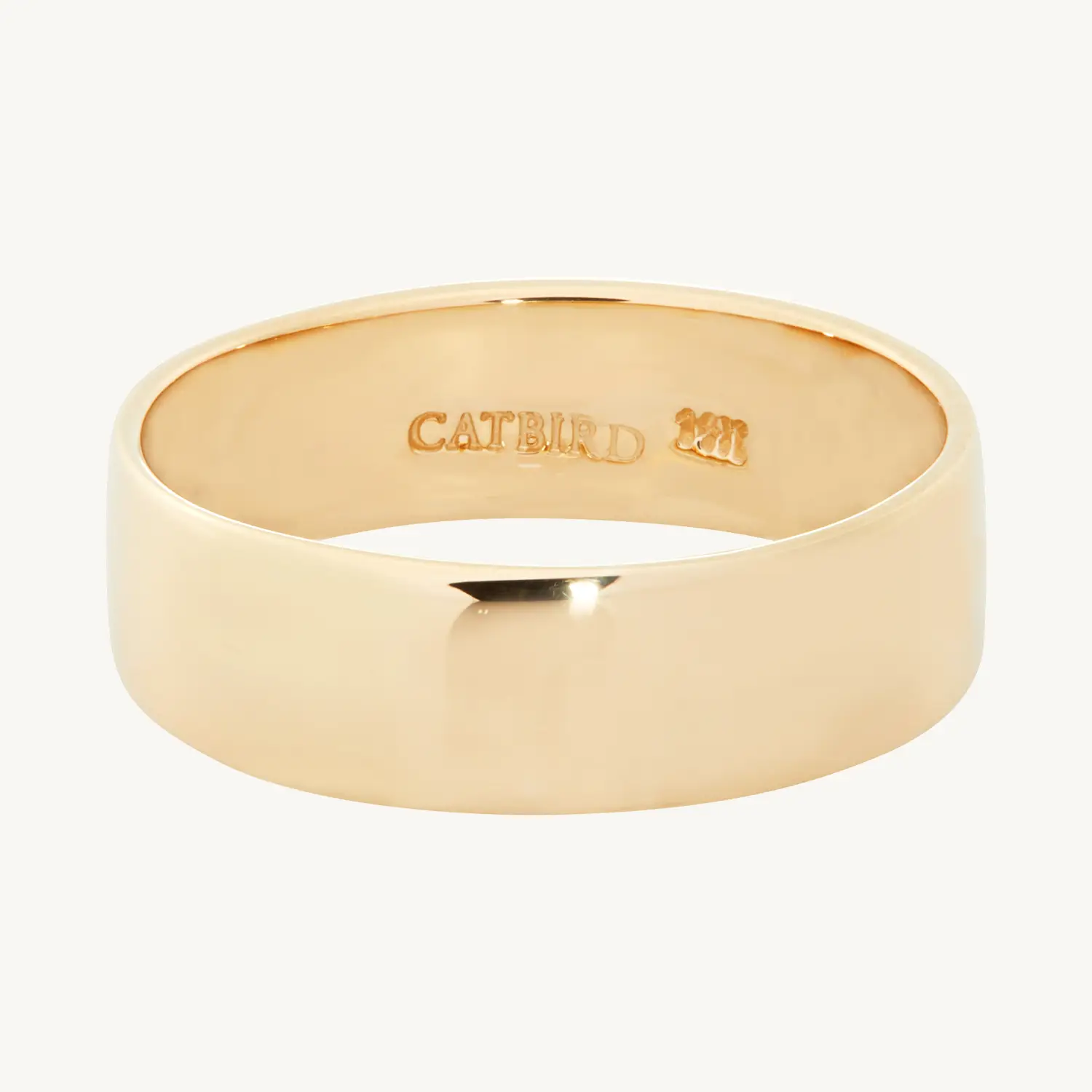 Catbird Classic Wedding Bands, Flat Band, 5mm