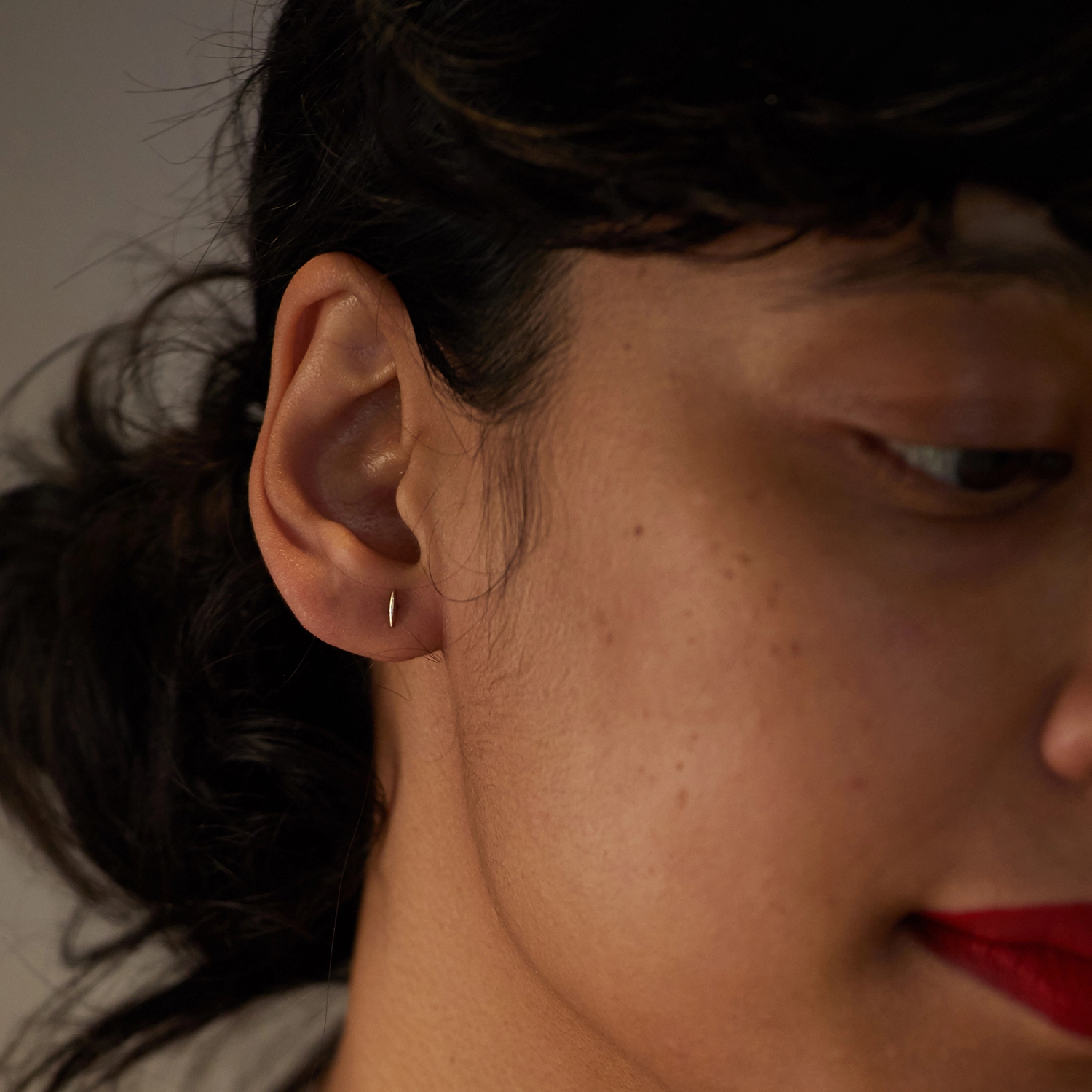 Alternative view of Little Secret Gold Stud (single)