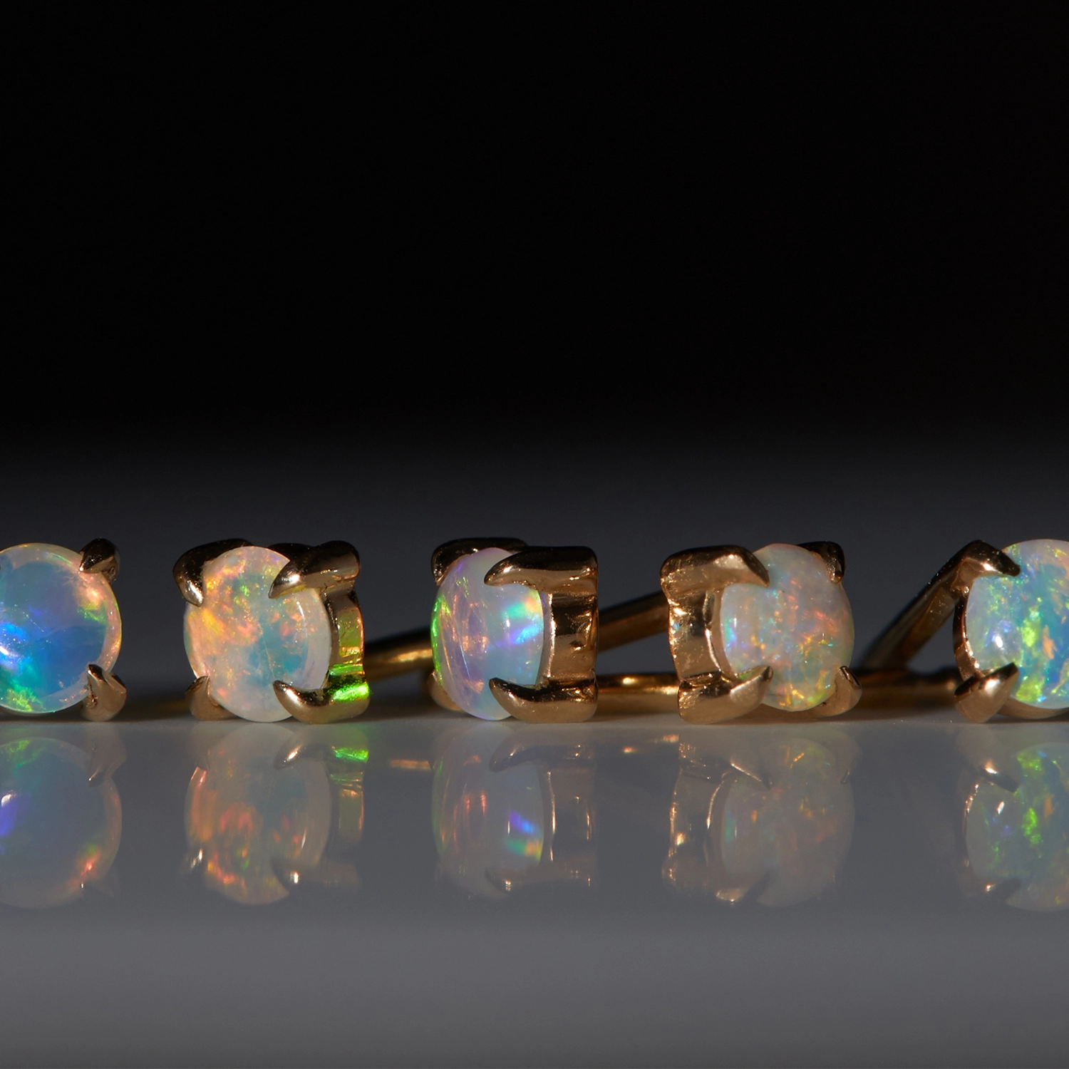 Slumberous Light Opal Stud (single) - Image 9