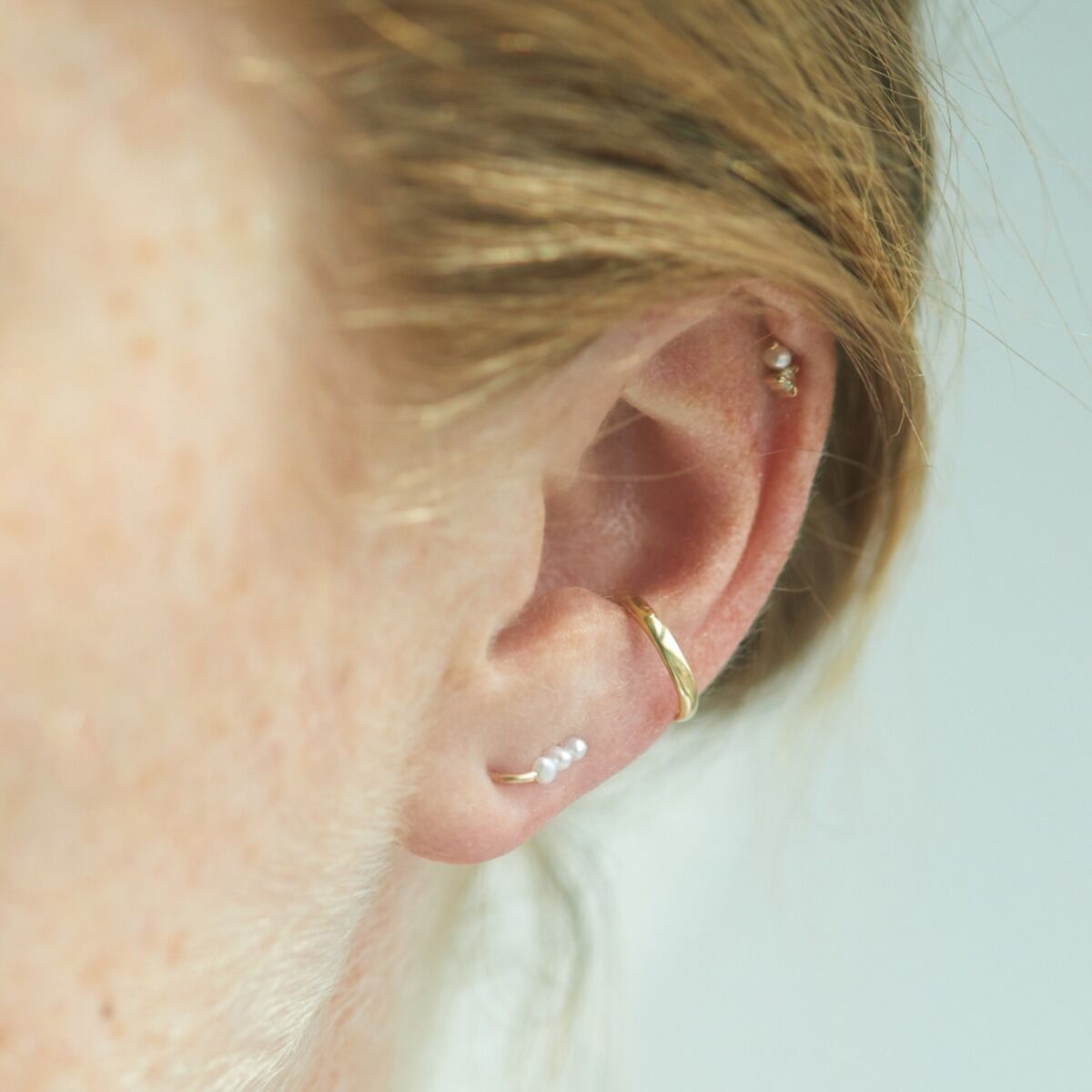 Dewdrop Stud, Yellow Gold (single) - Image 5