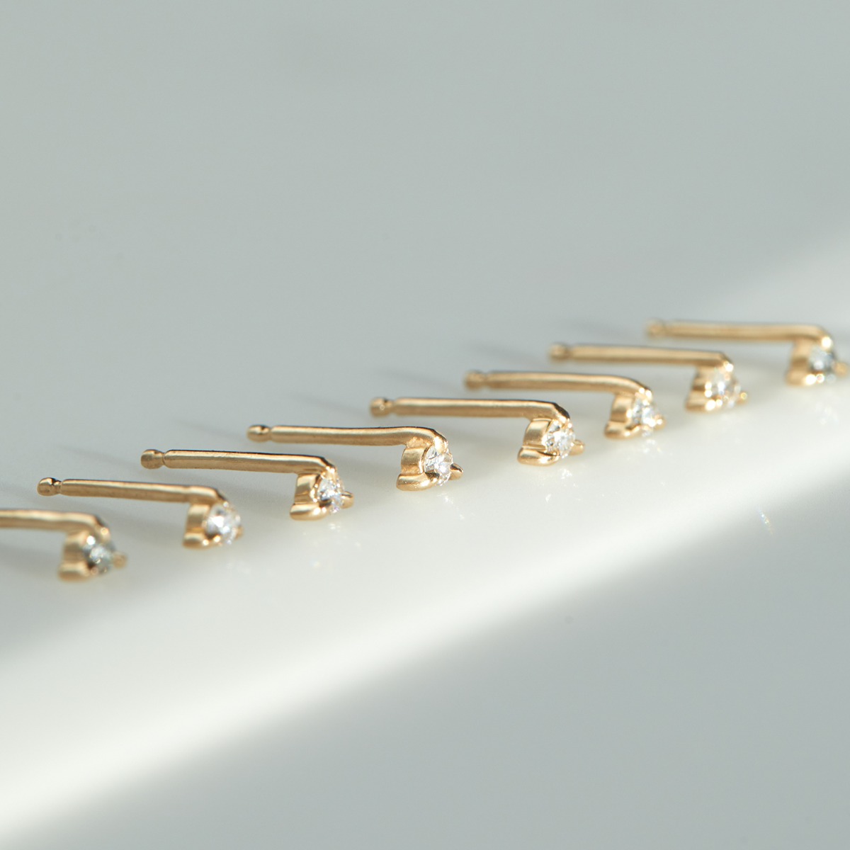 Petite Angel Hair Diamond Stud - Image 8