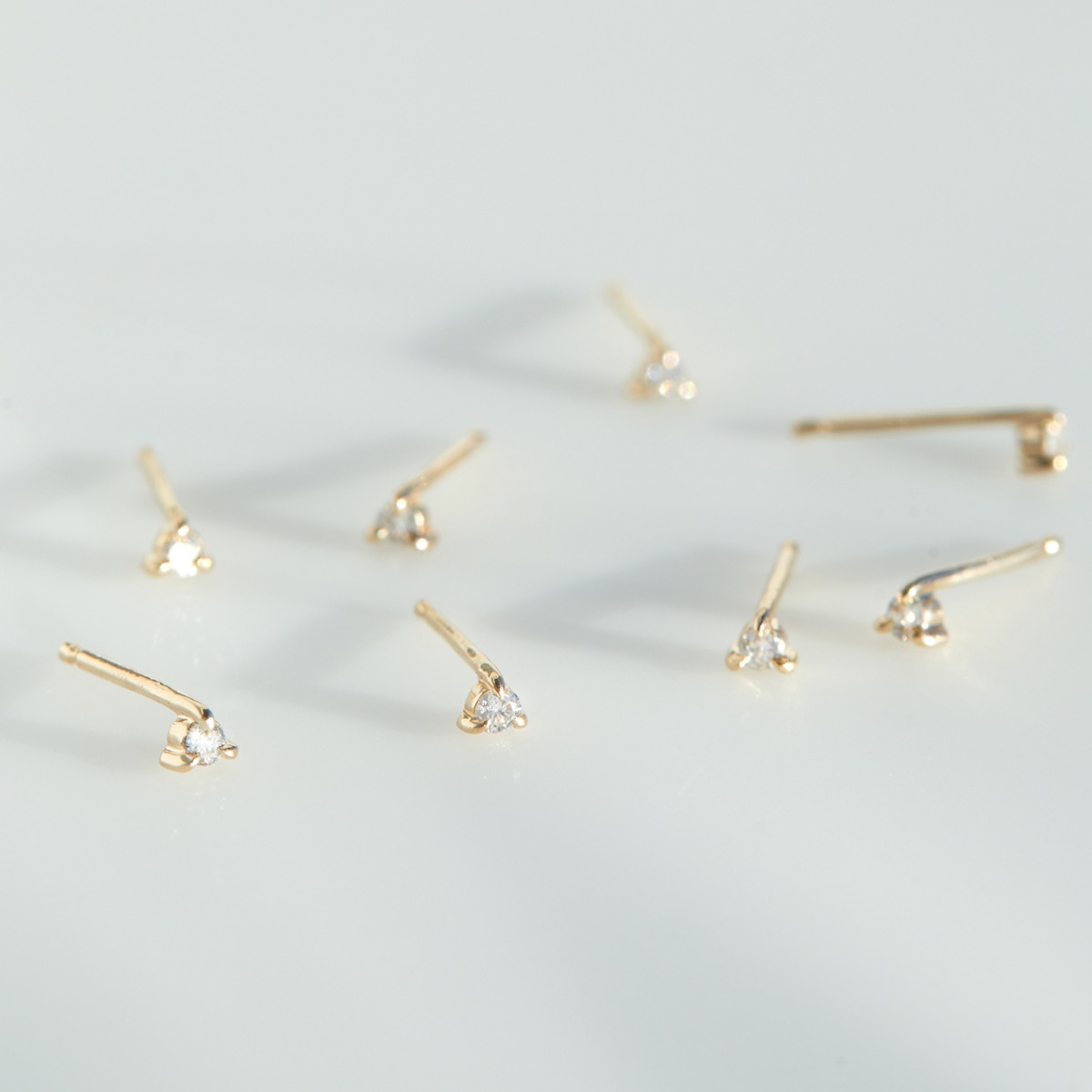 Petite Angel Hair Diamond Stud - Image 7