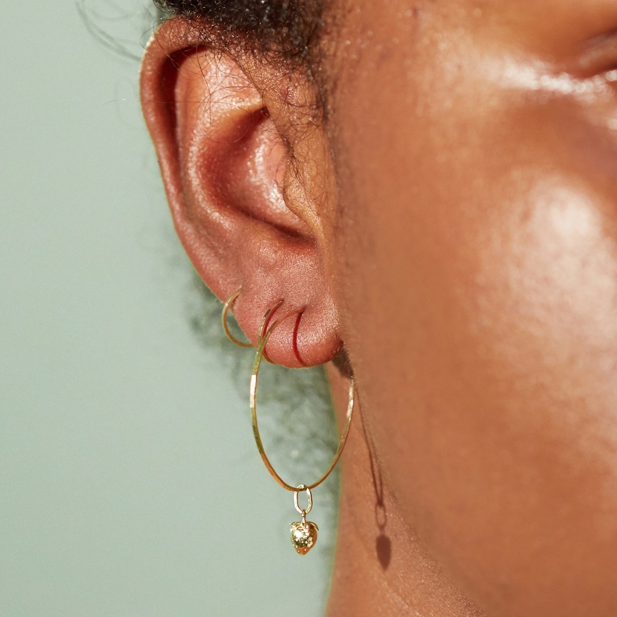 Wild Strawberry Charm, Yellow Gold - Image 6