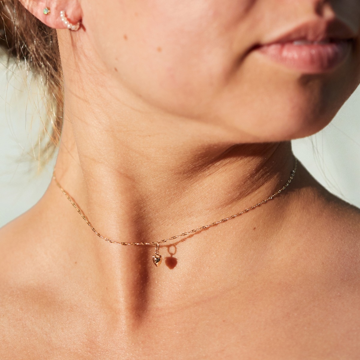 Wild Strawberry Charm, Yellow Gold - Image 4