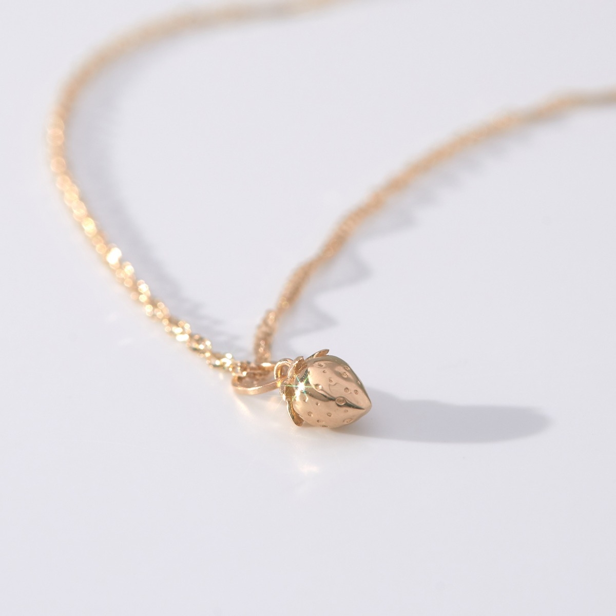 Wild Strawberry Charm, Yellow Gold - Image 10