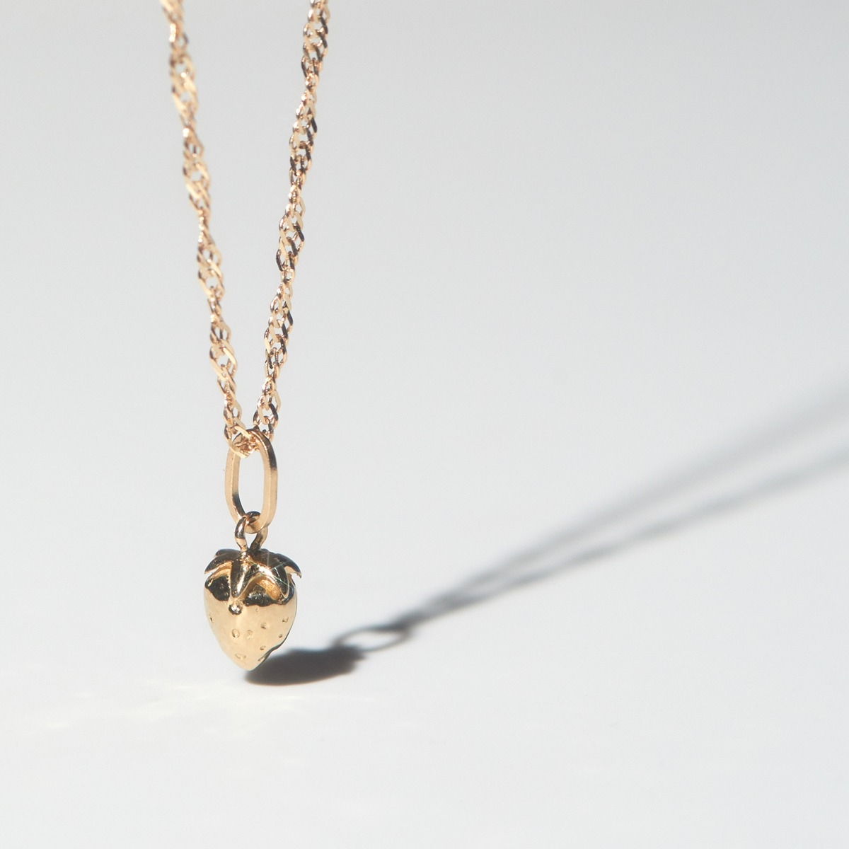 Wild Strawberry Charm, Yellow Gold - Image 11