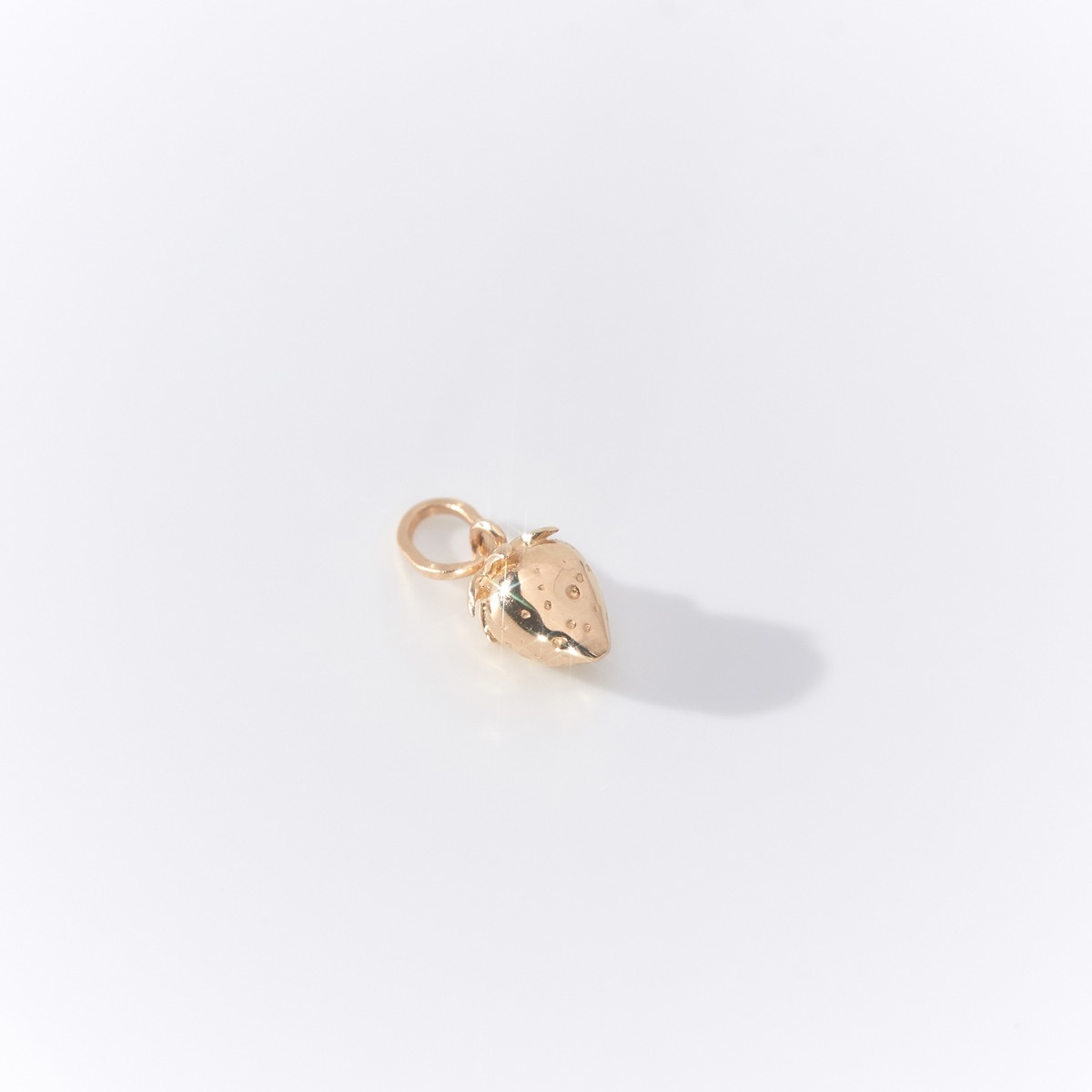 Wild Strawberry Charm, Yellow Gold - Image 9