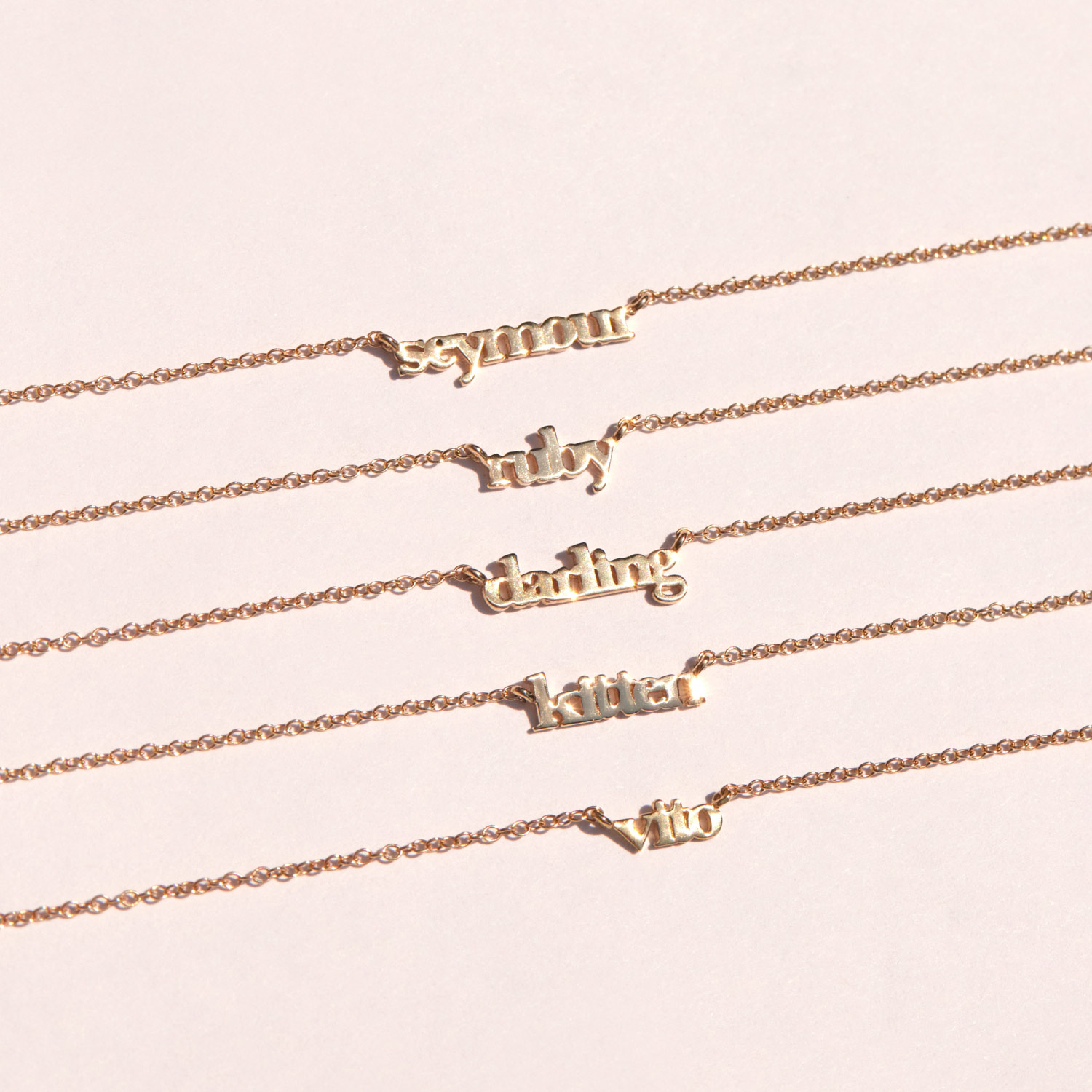 Tiniest Gold Name Necklace - Image 14
