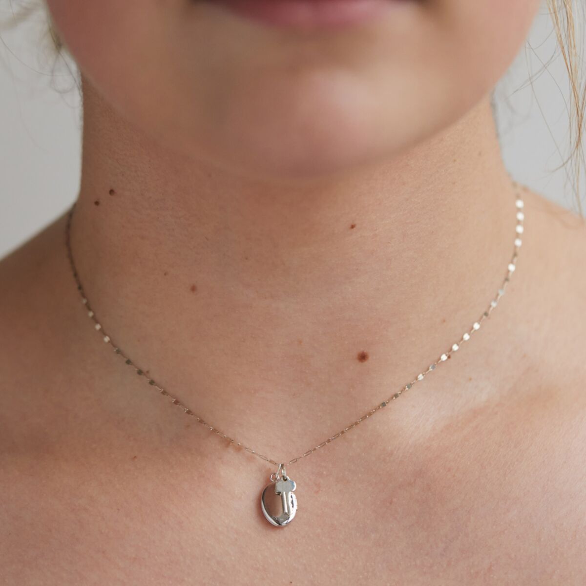Tiniest Key Charm, Silver - Image 6