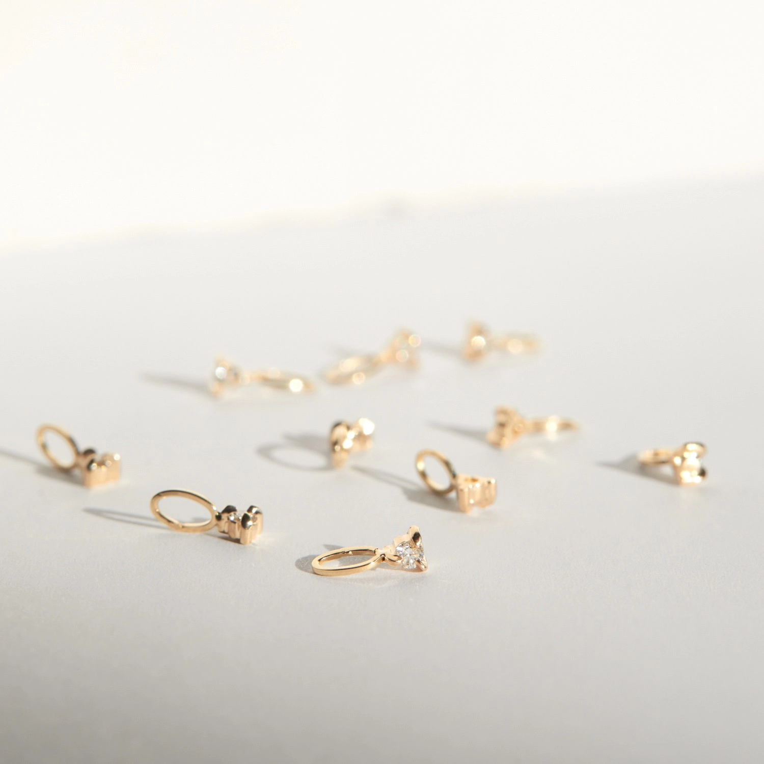 Choose Your Initial & Diamond Charm Necklace - Image 4