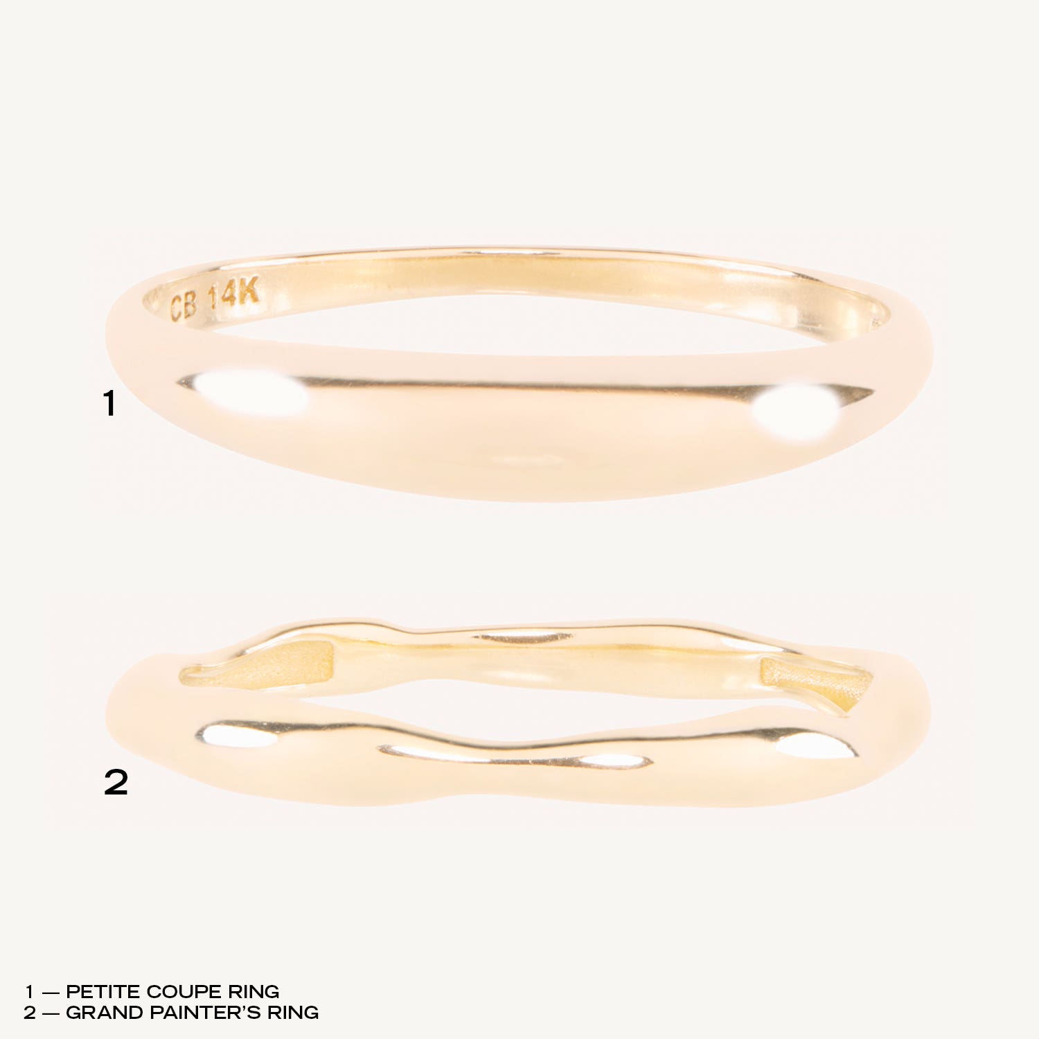 Alternative view of Big & Shiny Ring Set