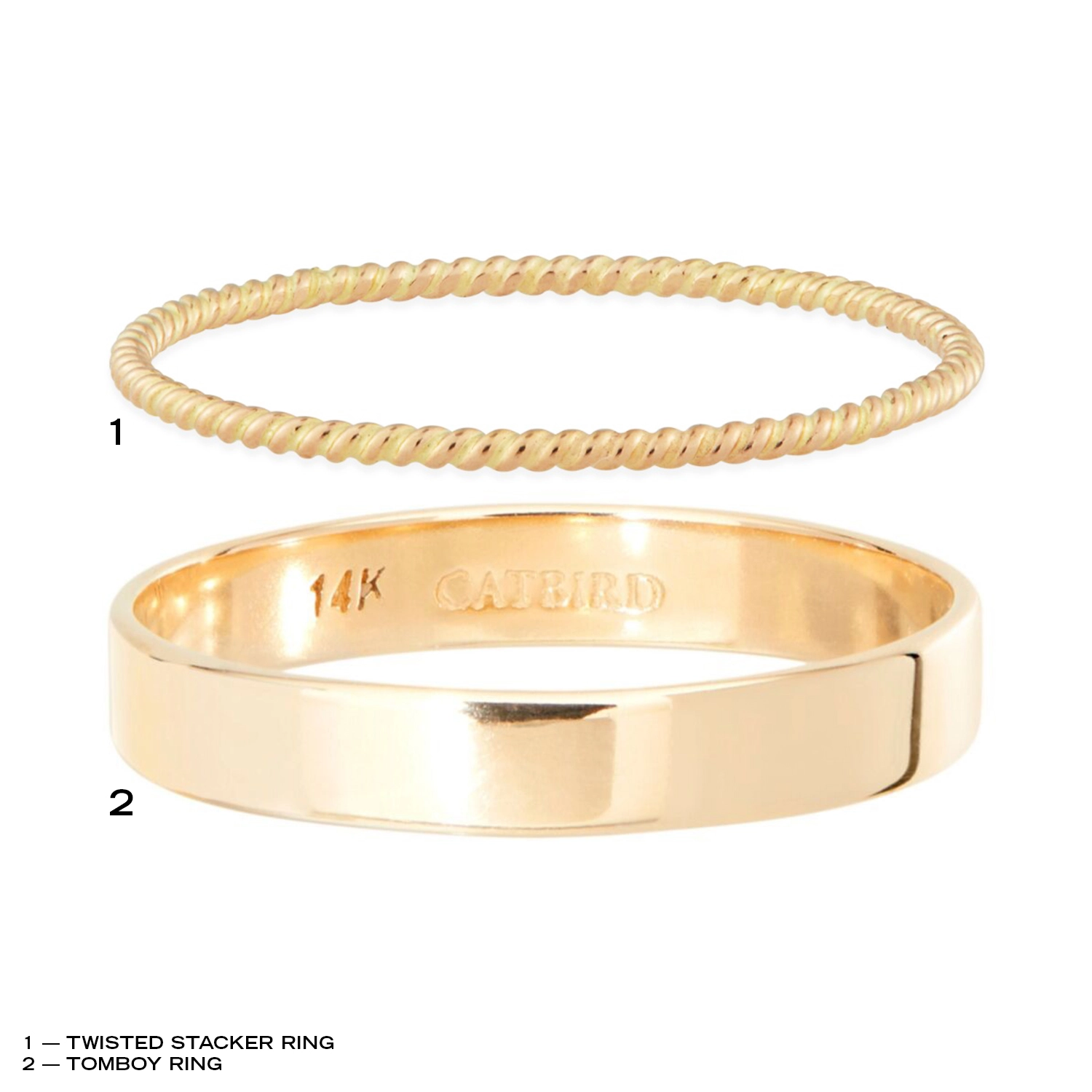 Alternative view of Bold with a Twist Ring Set