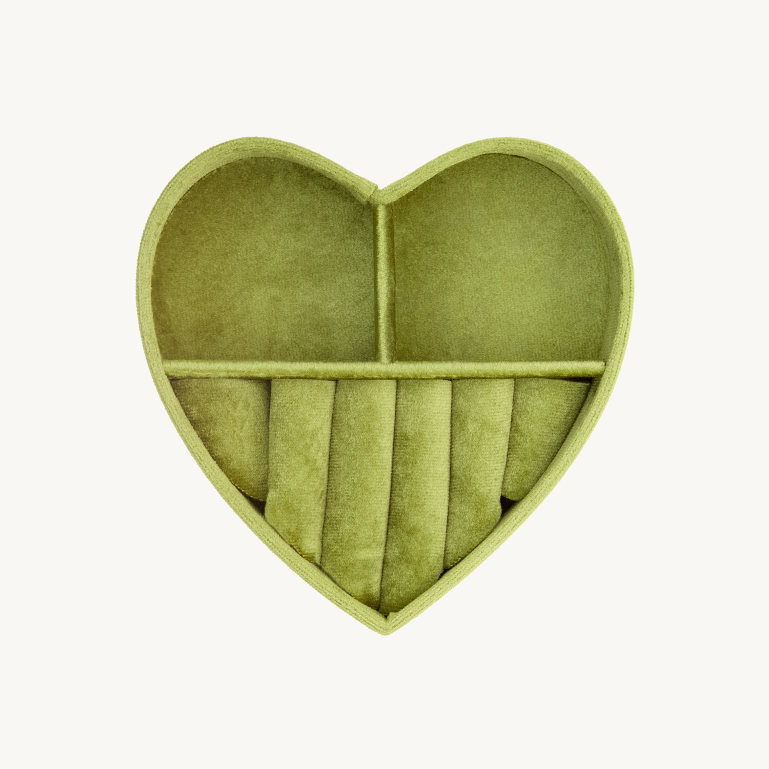 Catbird Souvenir Heart Jewelry Box, Rind Green - Image 9