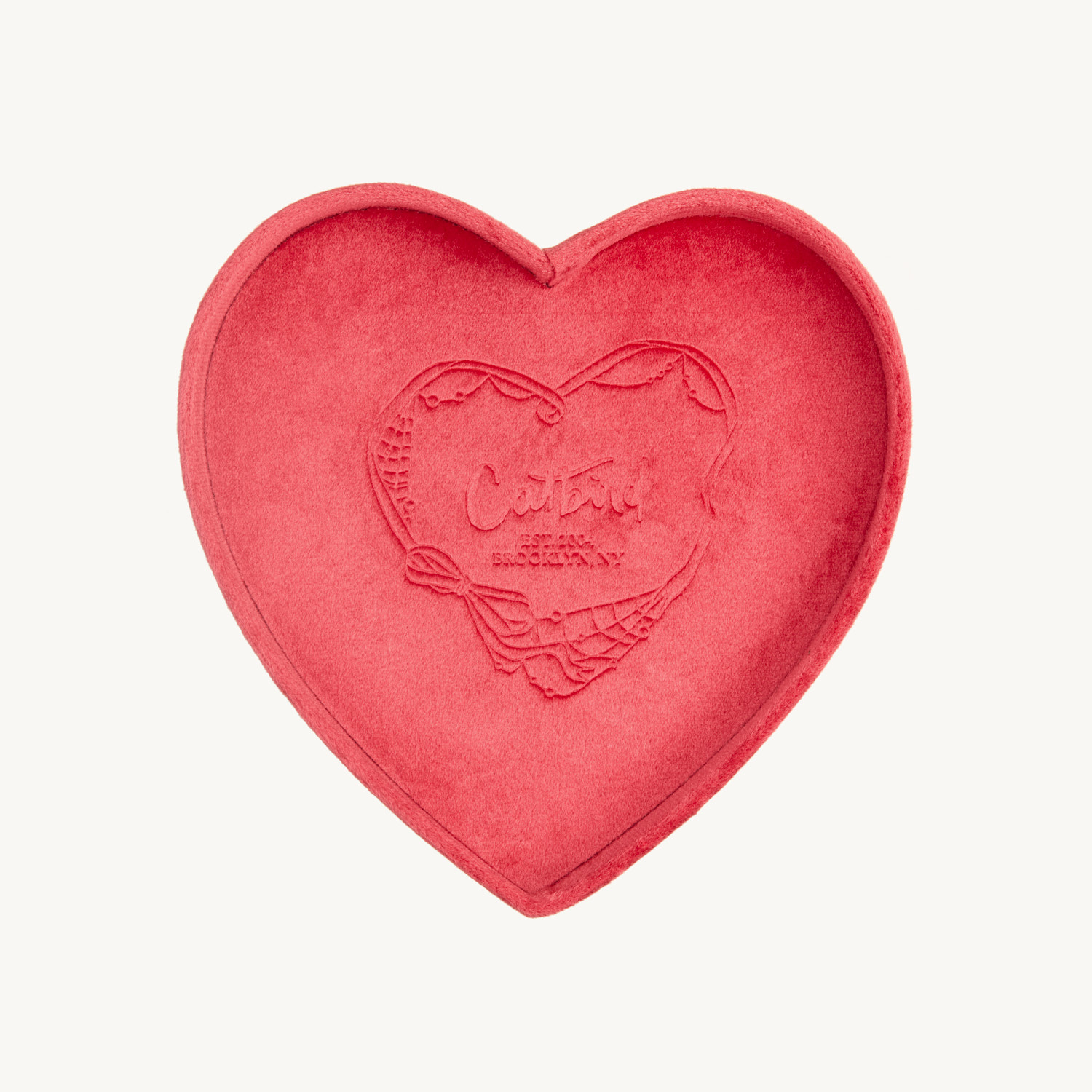 Catbird Souvenir Heart Jewelry Box, Pink Glaze - Image 10