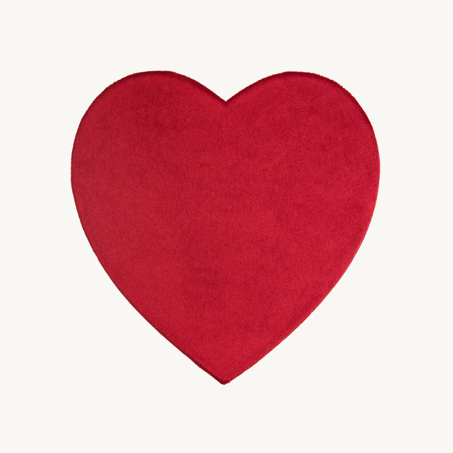 Catbird Souvenir Heart Jewelry Box, Ruby Red