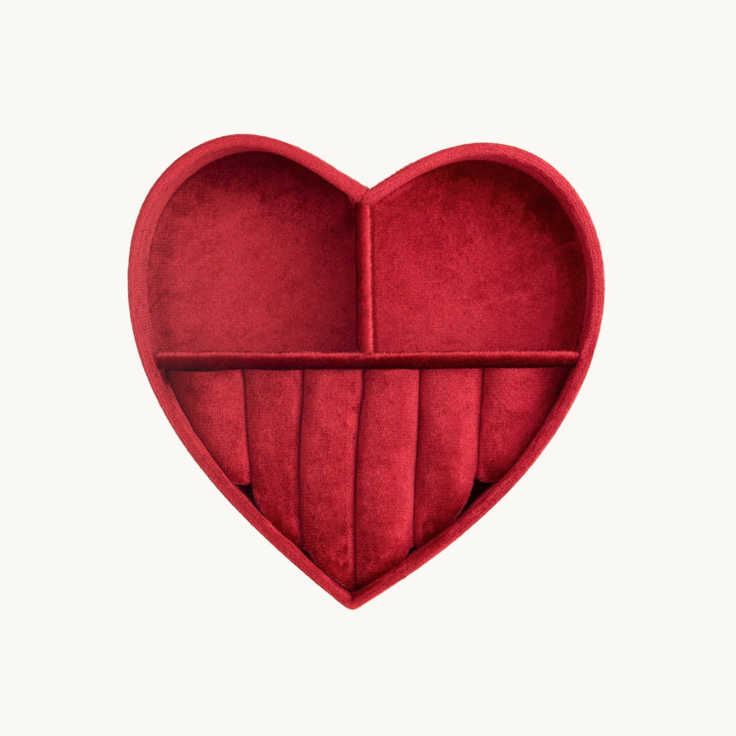 Catbird Souvenir Heart Jewelry Box, Ruby Red - Image 9