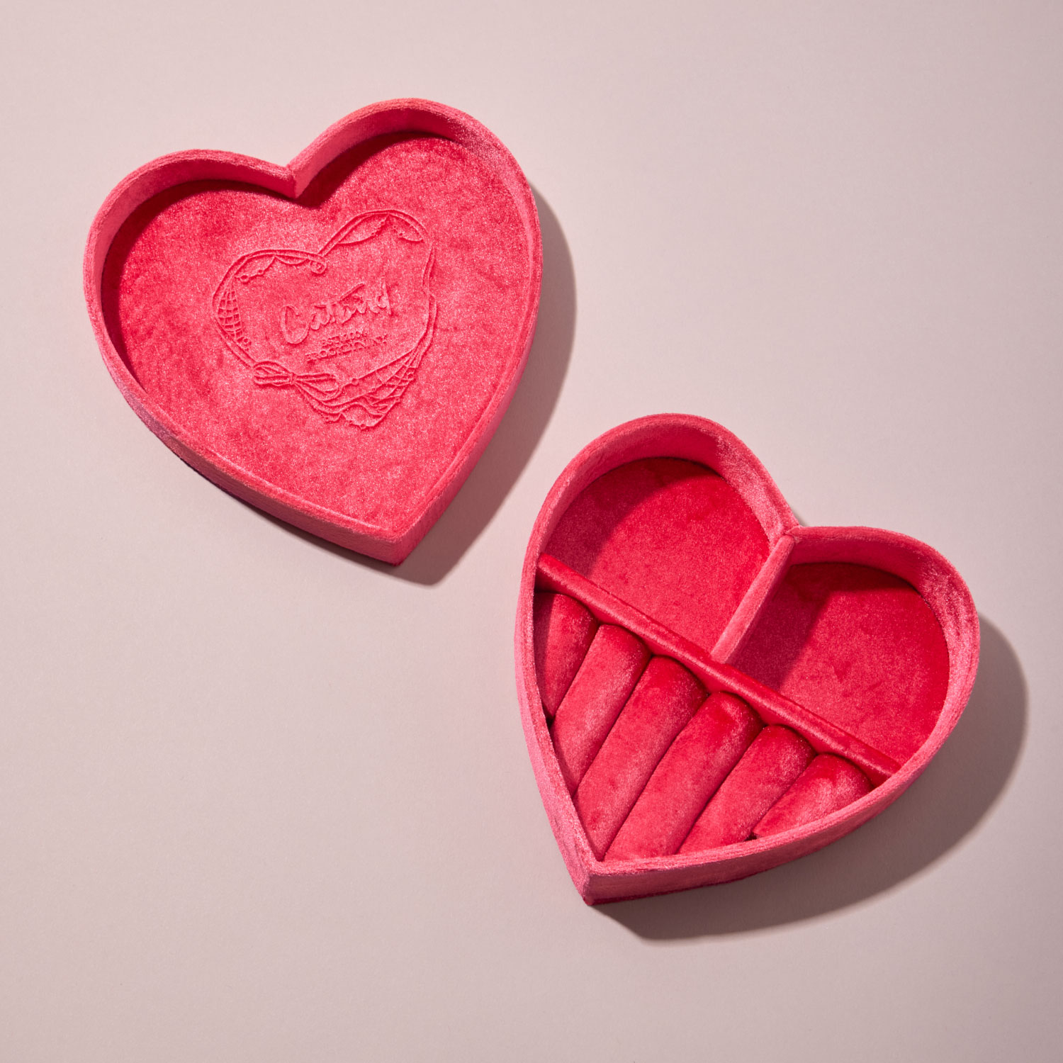 Catbird Souvenir Heart Jewelry Box, Pink Glaze - Image 4