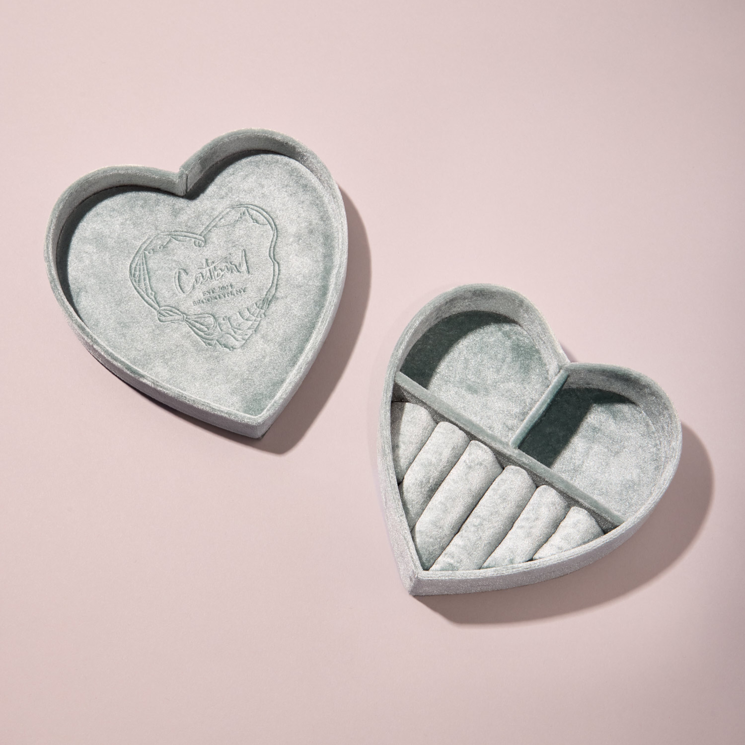 Catbird Souvenir Heart Jewelry Box, Winter Night Blue - Image 4