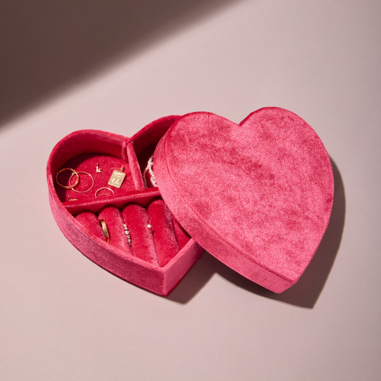 Catbird Souvenir Heart Jewelry Box, Pink Glaze - Image 5