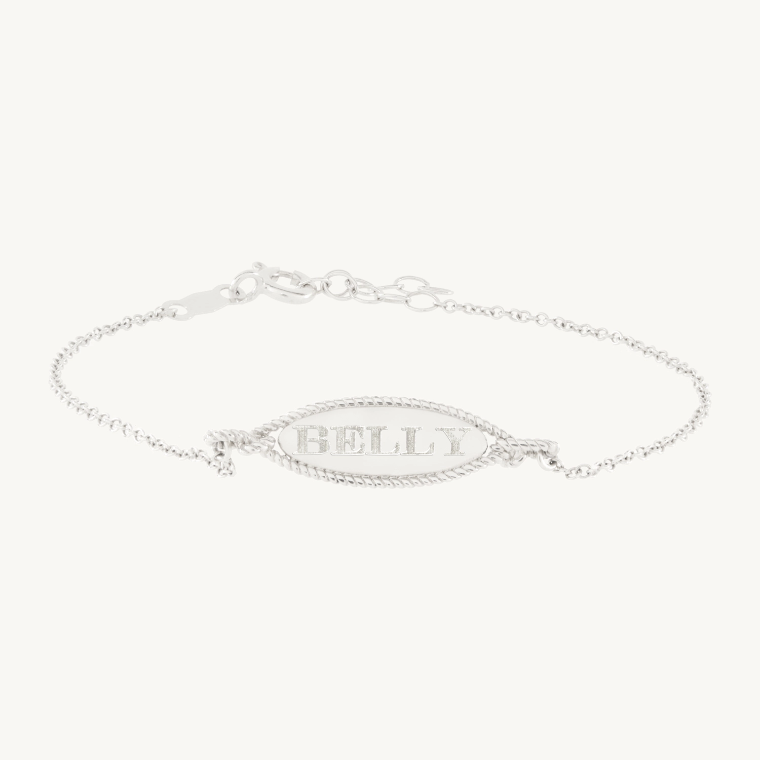 Love Knot Silver Signet Bracelet - Image 11