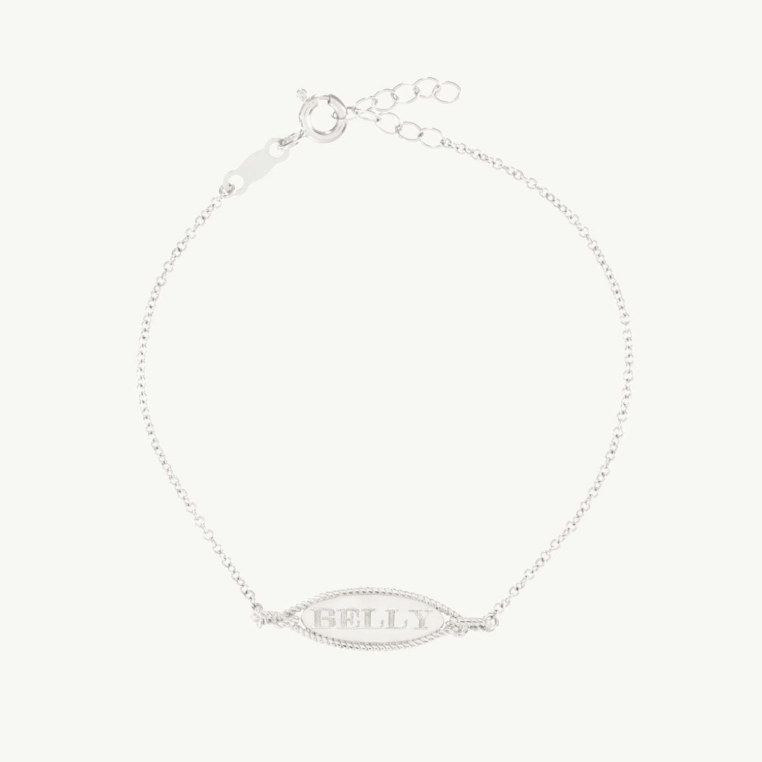 Love Knot Silver Signet Bracelet - Image 12