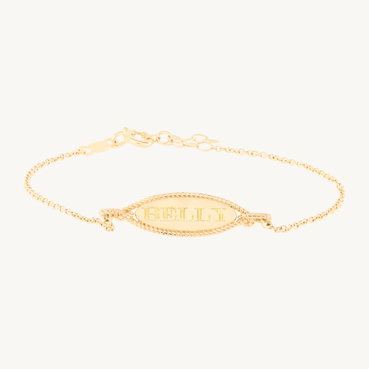 Love Knot Gold Signet Bracelet - Image 11