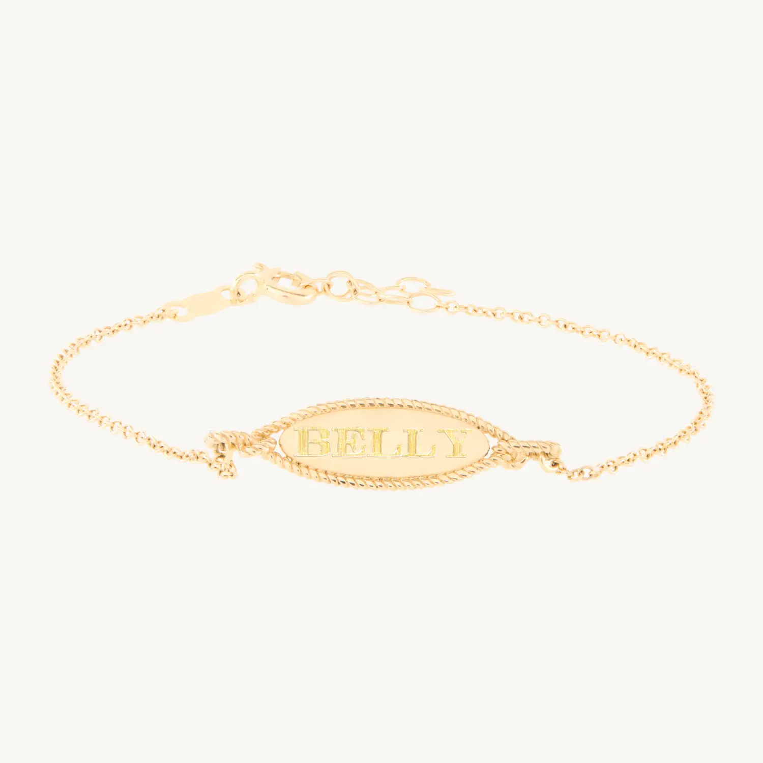 Love Knot Gold Signet Bracelet