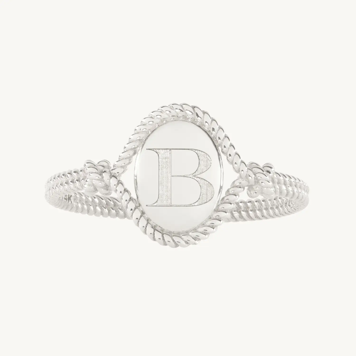 Love Knot Silver Signet Ring
