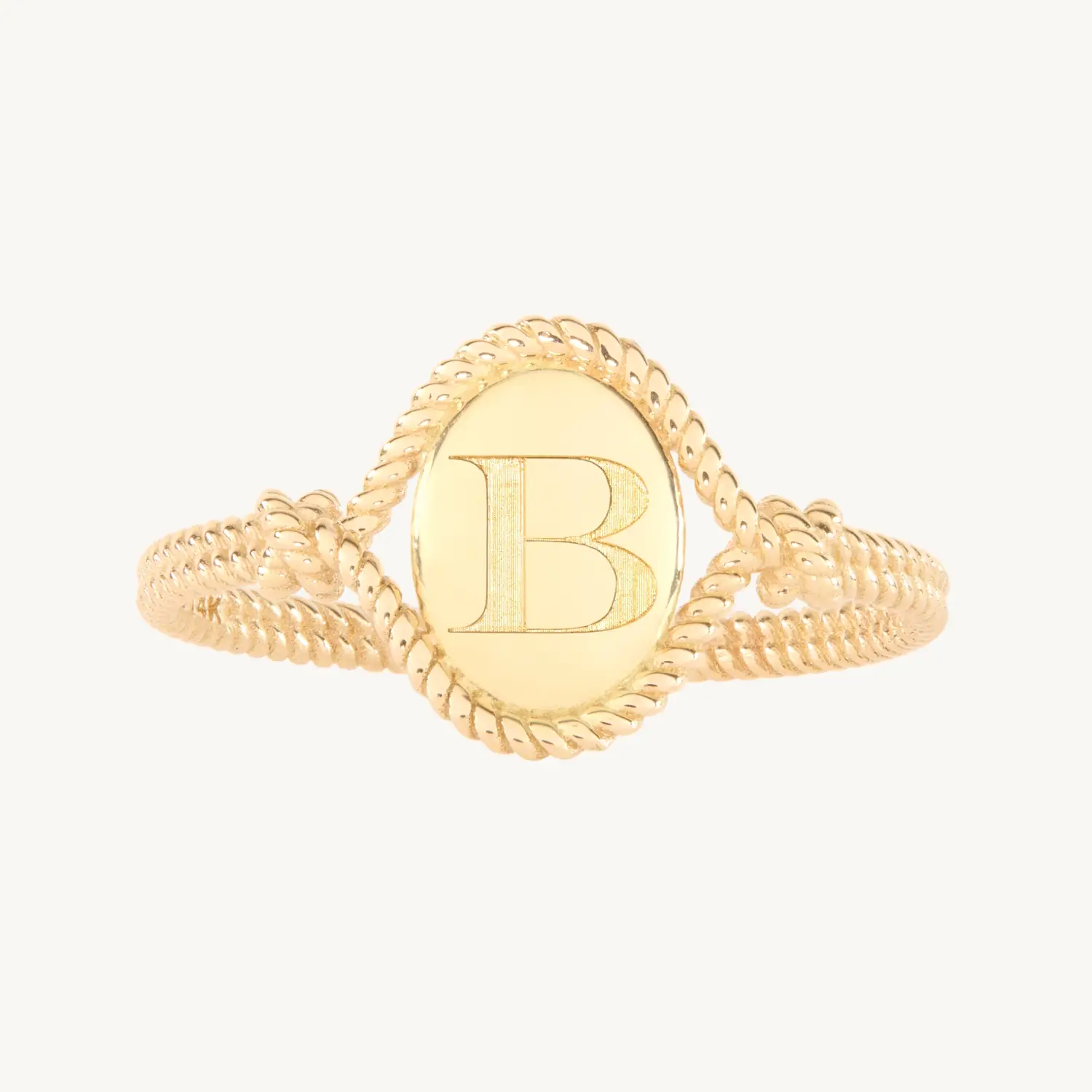 Love Knot Gold Signet Ring