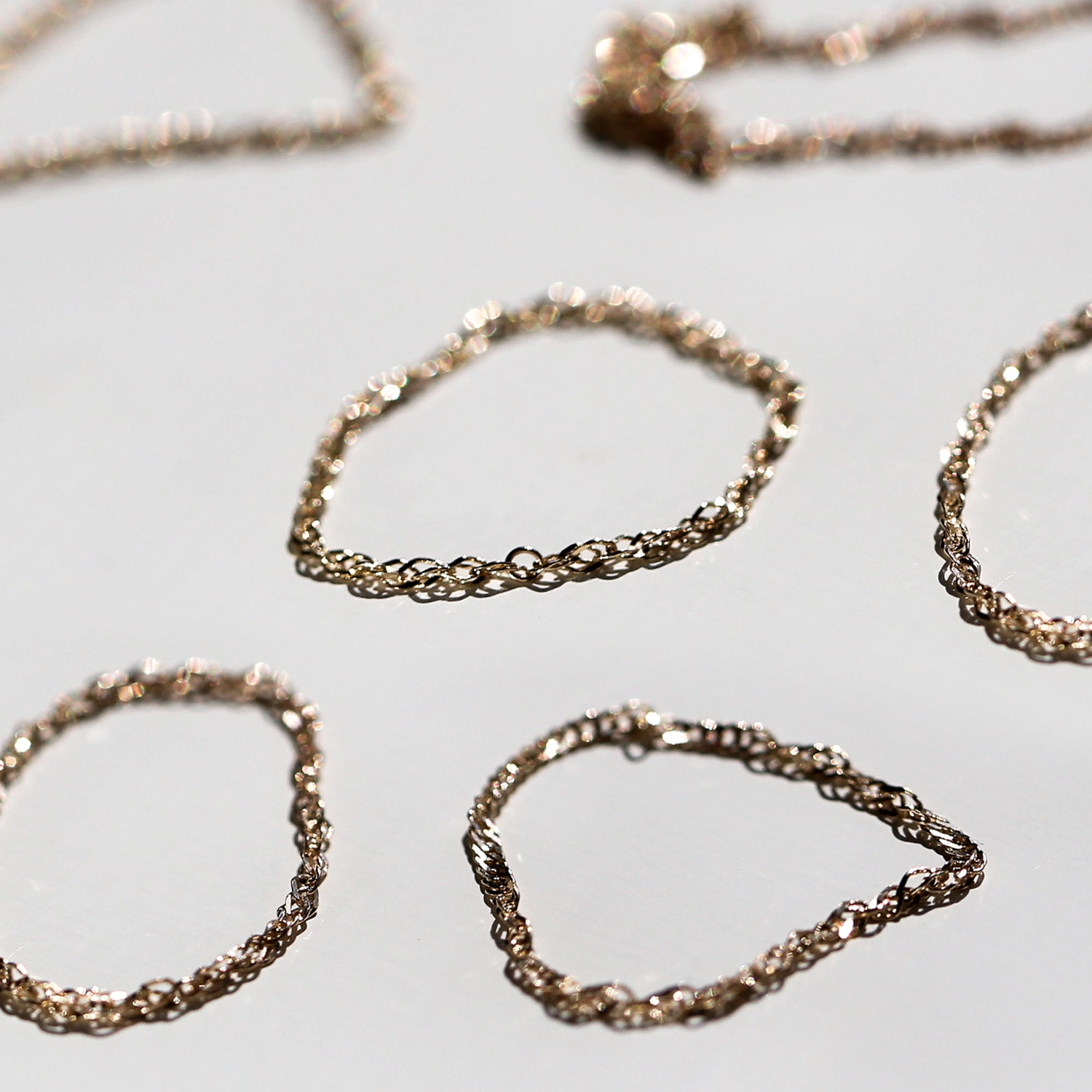 Sweet Nothing Gold Chain Ring - Image 9