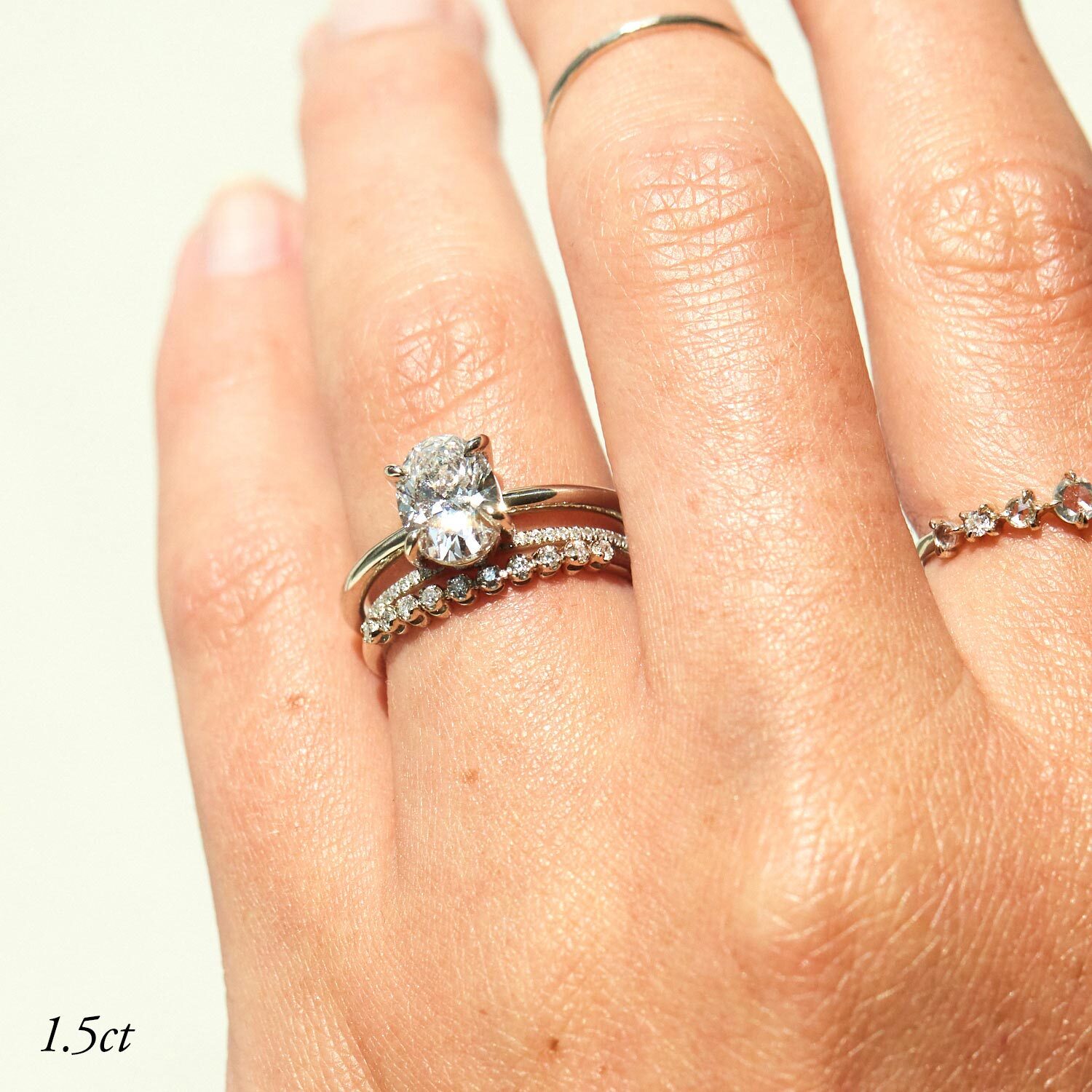 The Grand Swan Solitaire Oval Lab-Grown Diamond Ring - Image 5