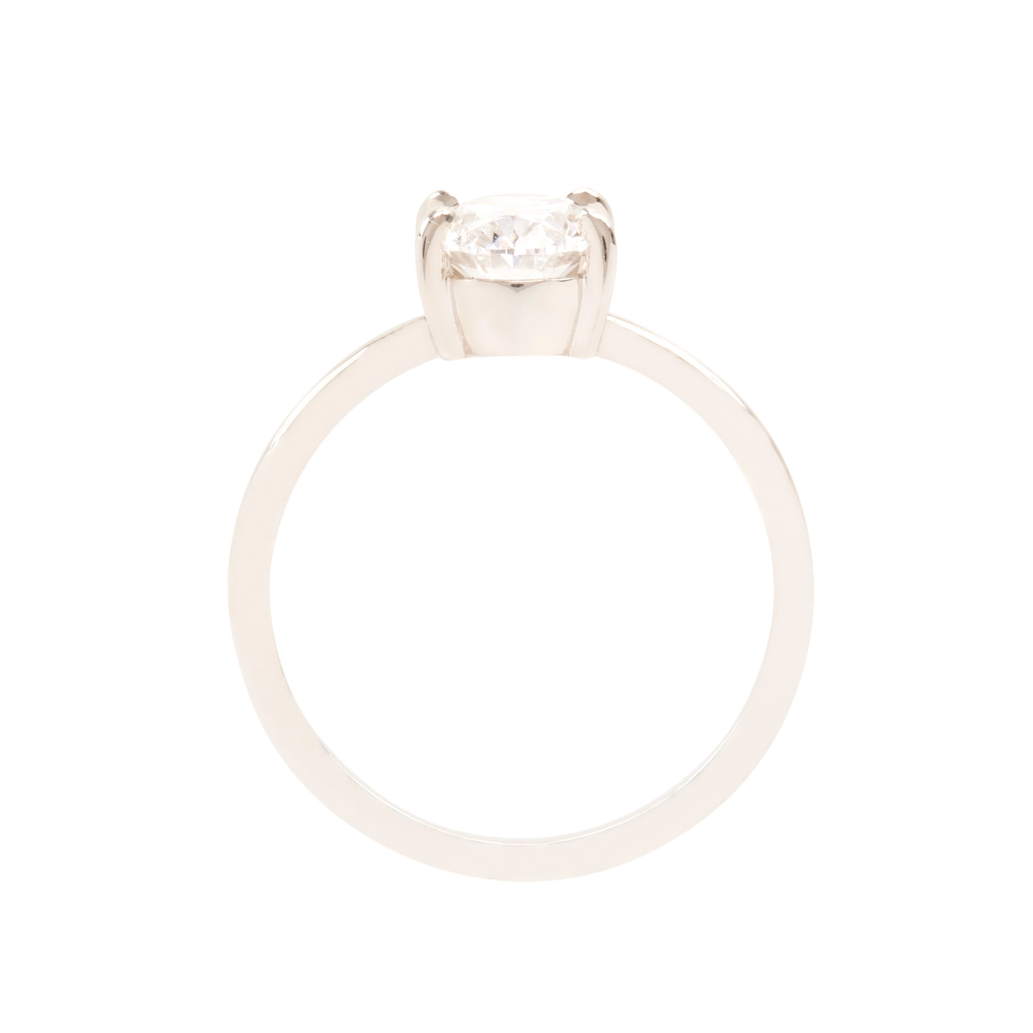 The Grand Swan Solitaire Oval Lab-Grown Diamond Ring - Image 11