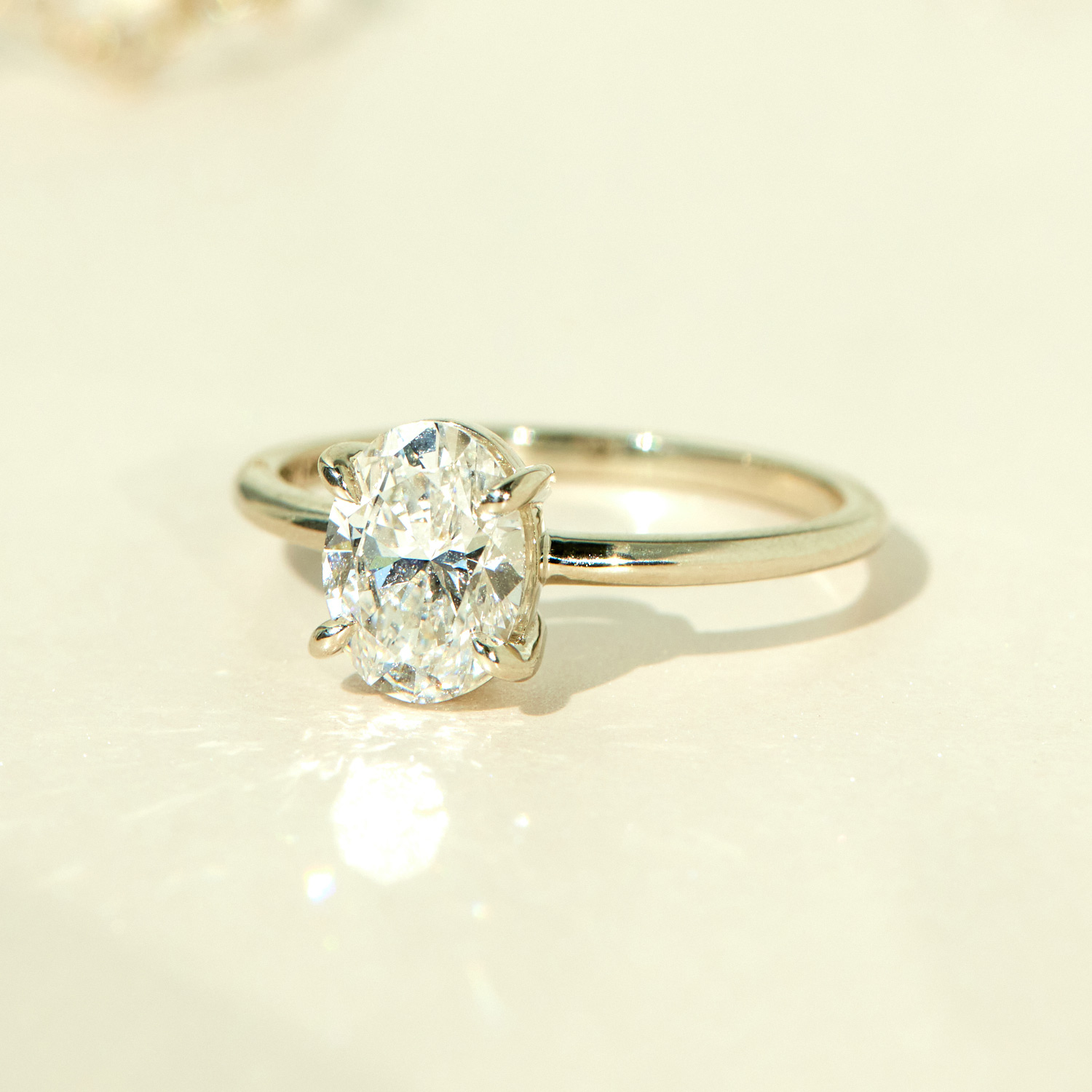 The Grand Swan Solitaire Oval Lab-Grown Diamond Ring - Image 7