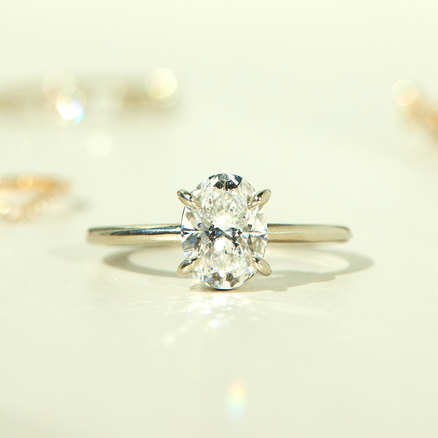 The Grand Swan Solitaire Oval Lab-Grown Diamond Ring - Image 6