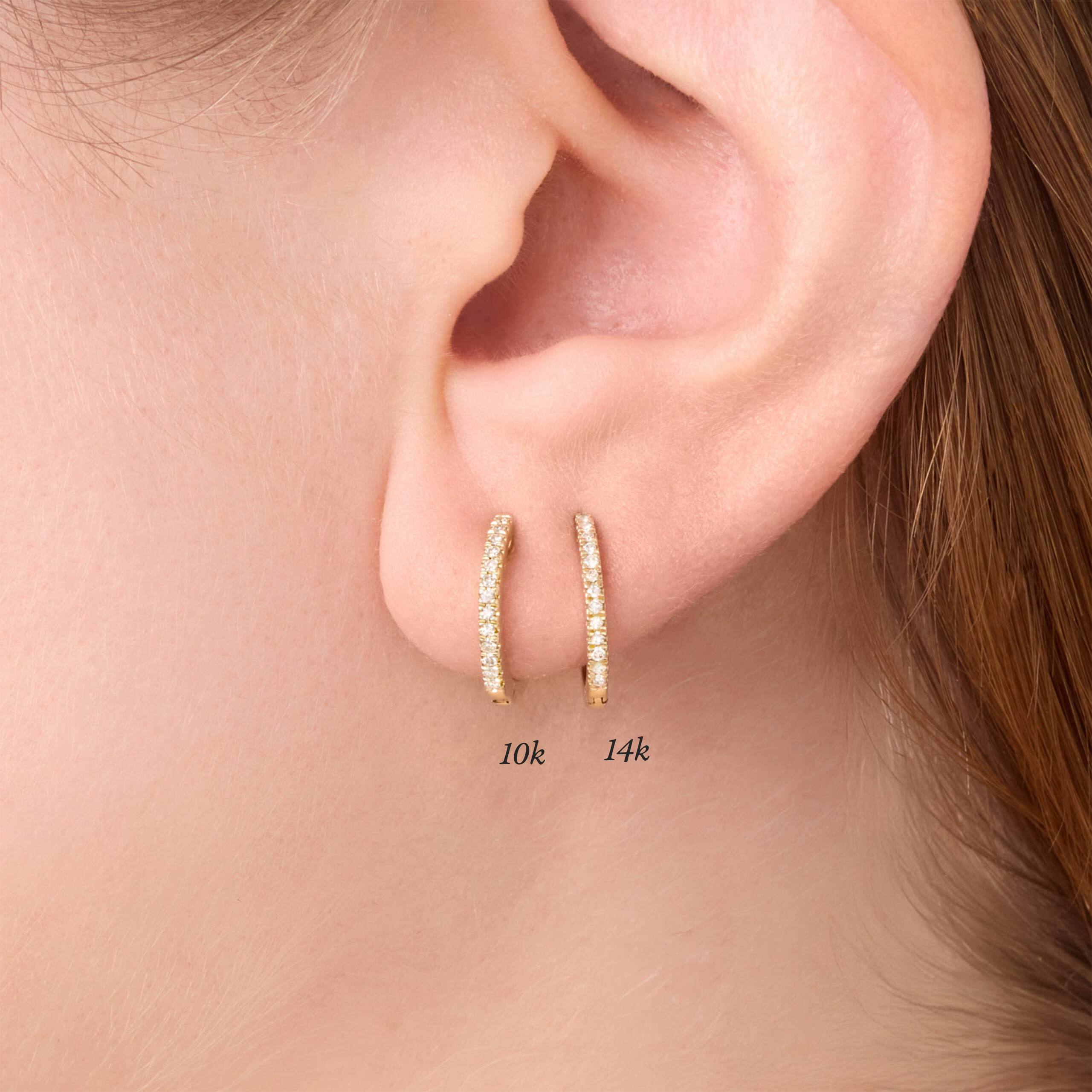 Alternative view of Perfect Diamond Hoop Set